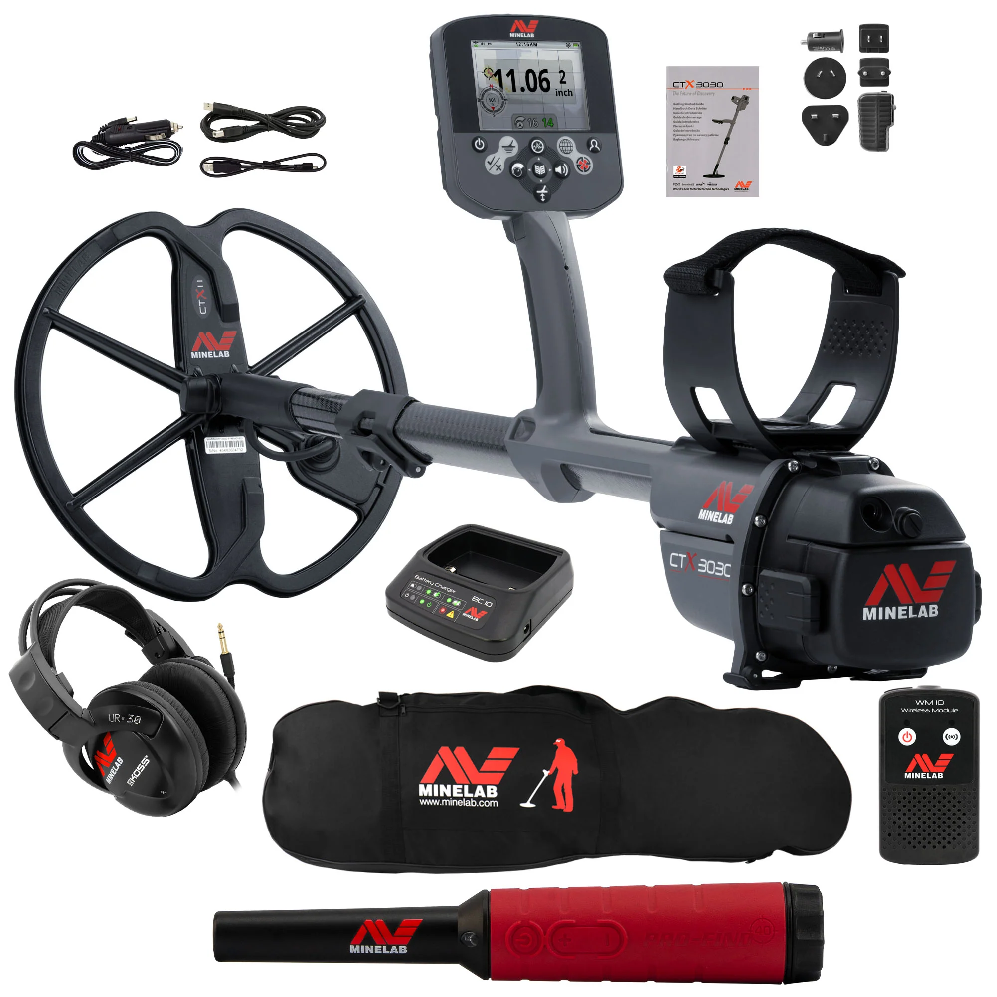 Minelab CTX 3030 Metal Detector with Carry Bag and  Pro-Find 40 - Image 3