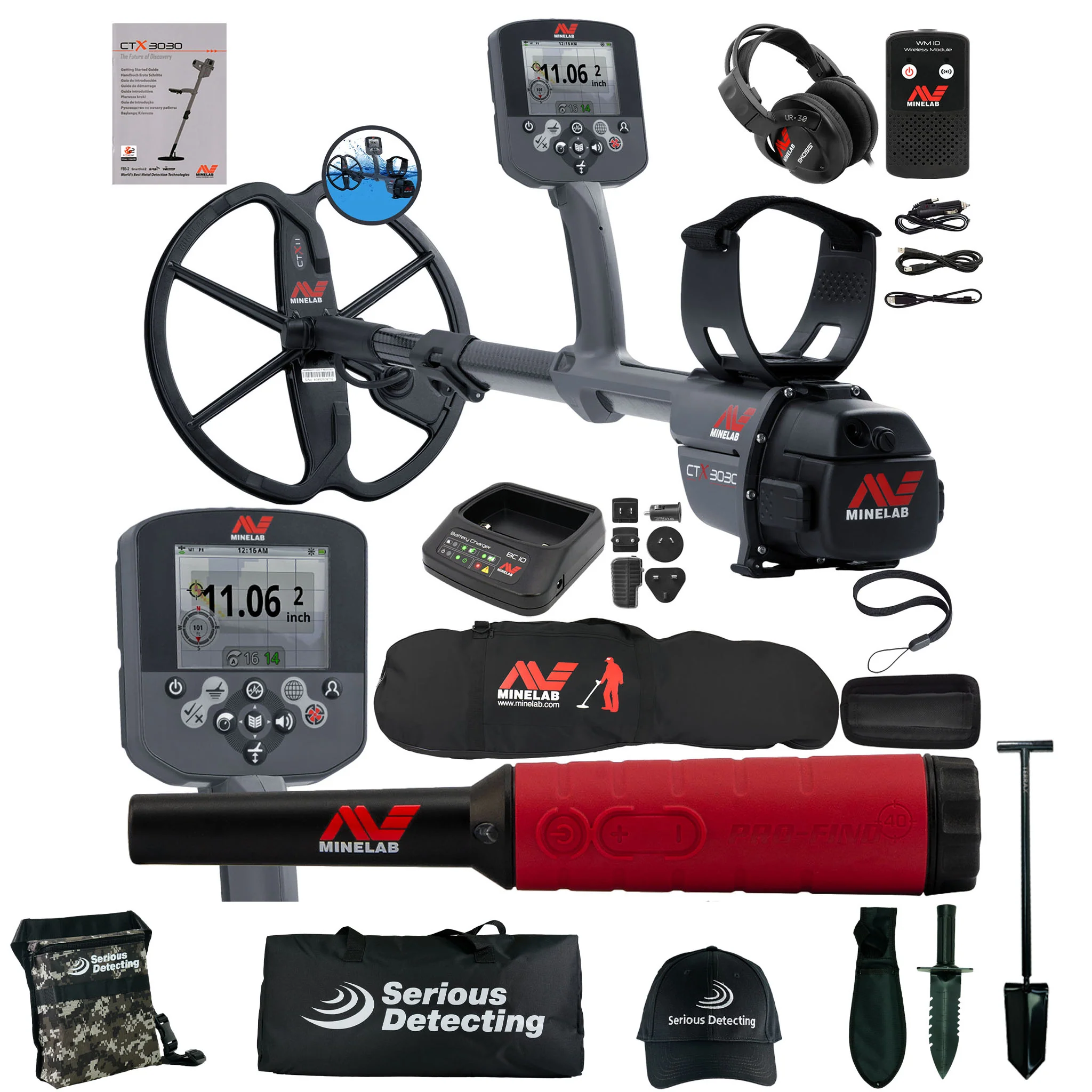 Minelab CTX 3030 Metal Detector with Carry Bag and  Pro-Find 40 - Image 1
