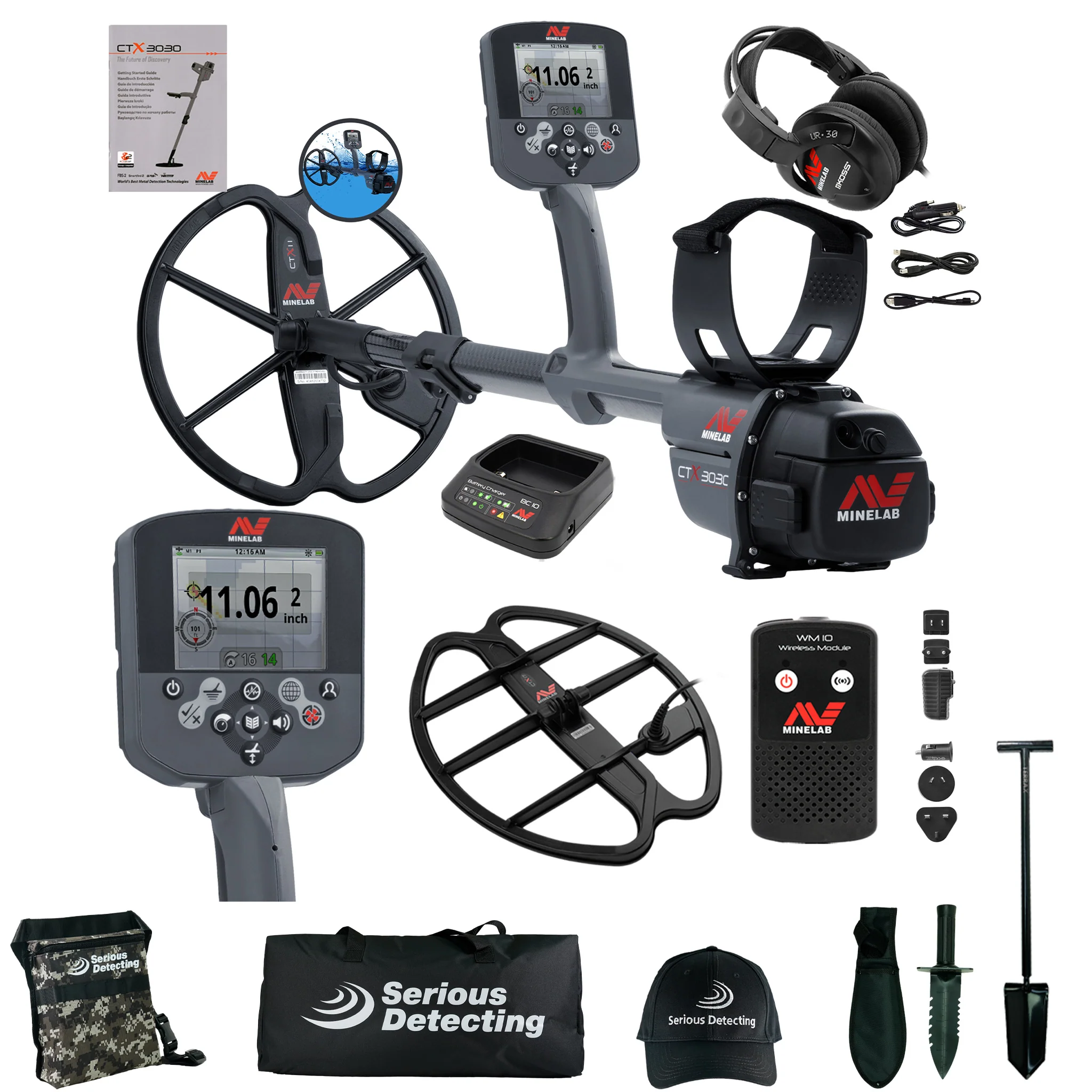 Minelab CTX 3030 Metal Detector and CTX 17" Coil - Image 1
