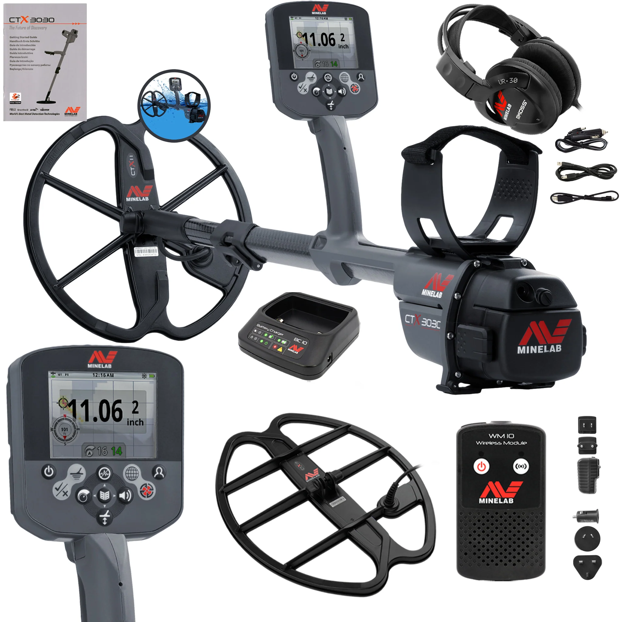 Minelab CTX 3030 Metal Detector and CTX 17" Coil - Image 2