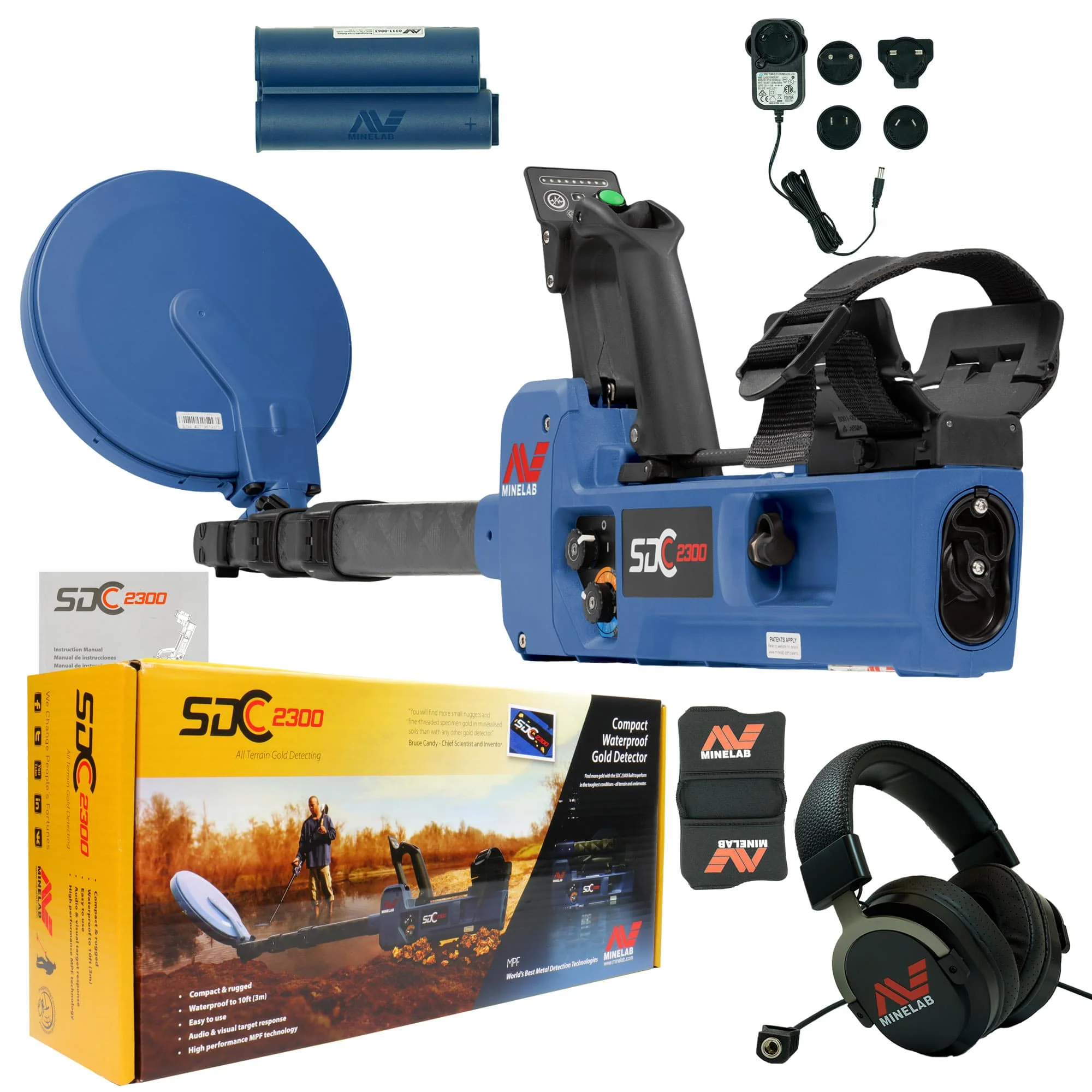 Minelab SDC 2300 All Terrain Gold Metal Detector - Military Discount - Image 1