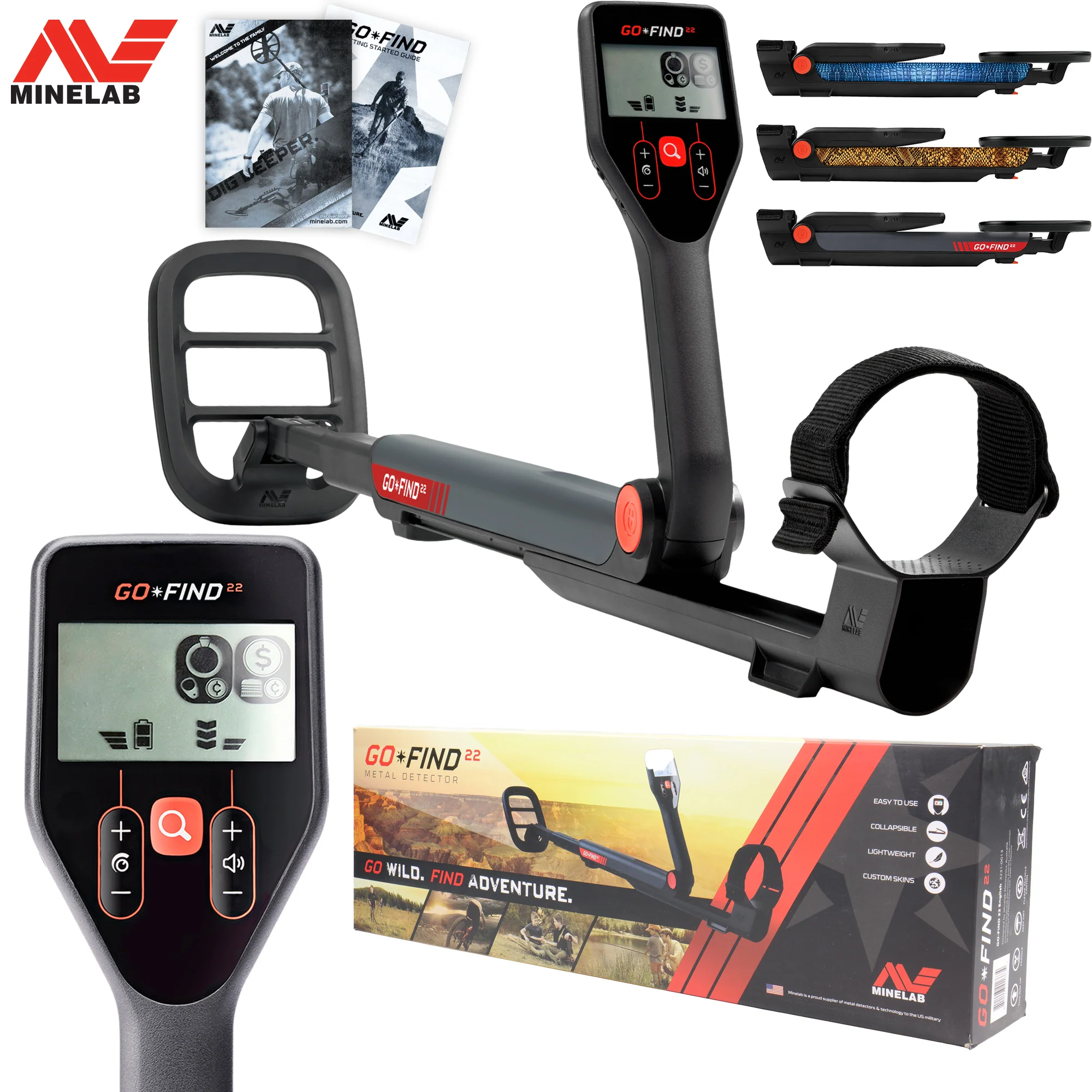 Minelab GO-FIND 22 Metal Detector (Open Box) - Image 1