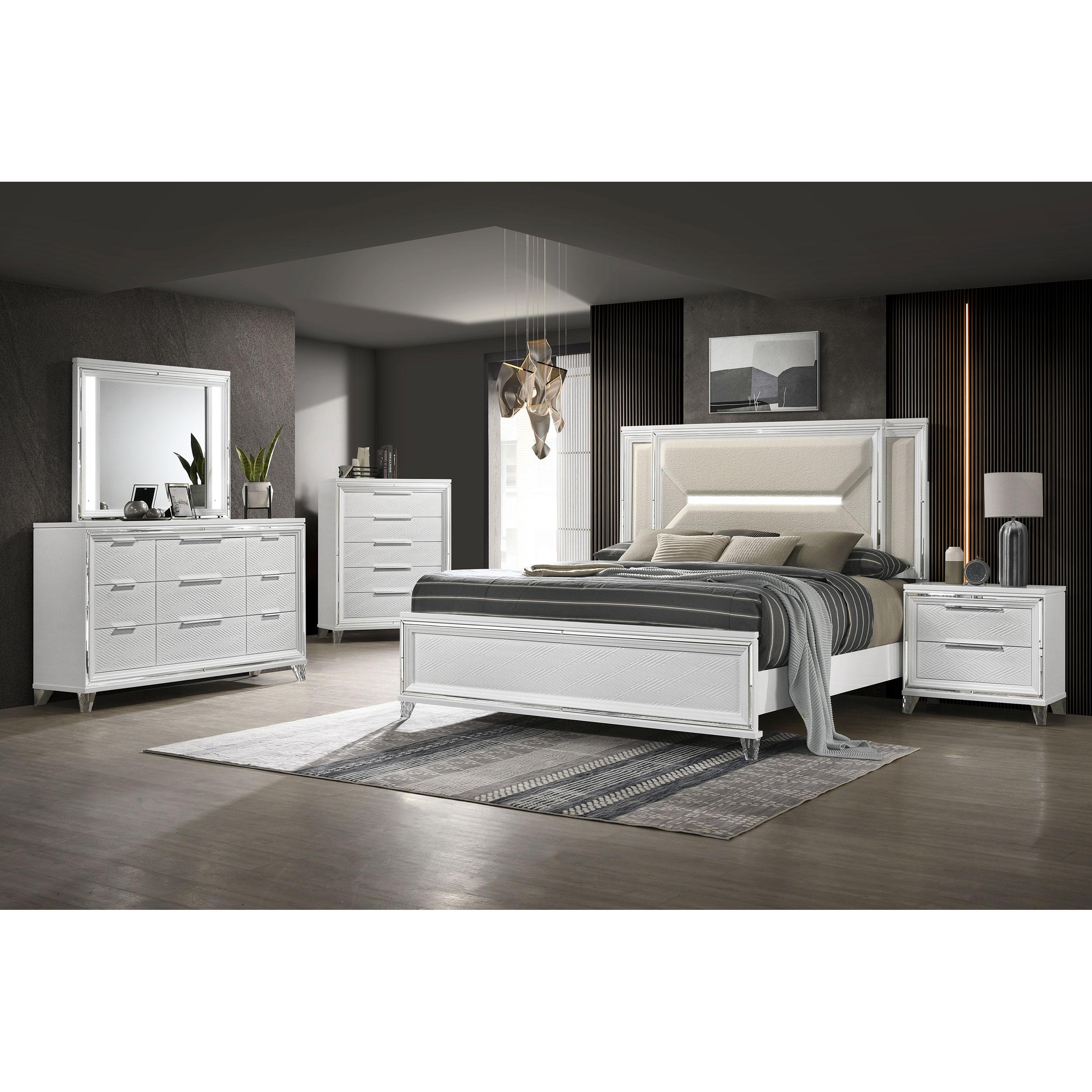 Coaster Furniture Marmore 224961KE-S5 7-piece King Panel Bedroom Set - Image 1