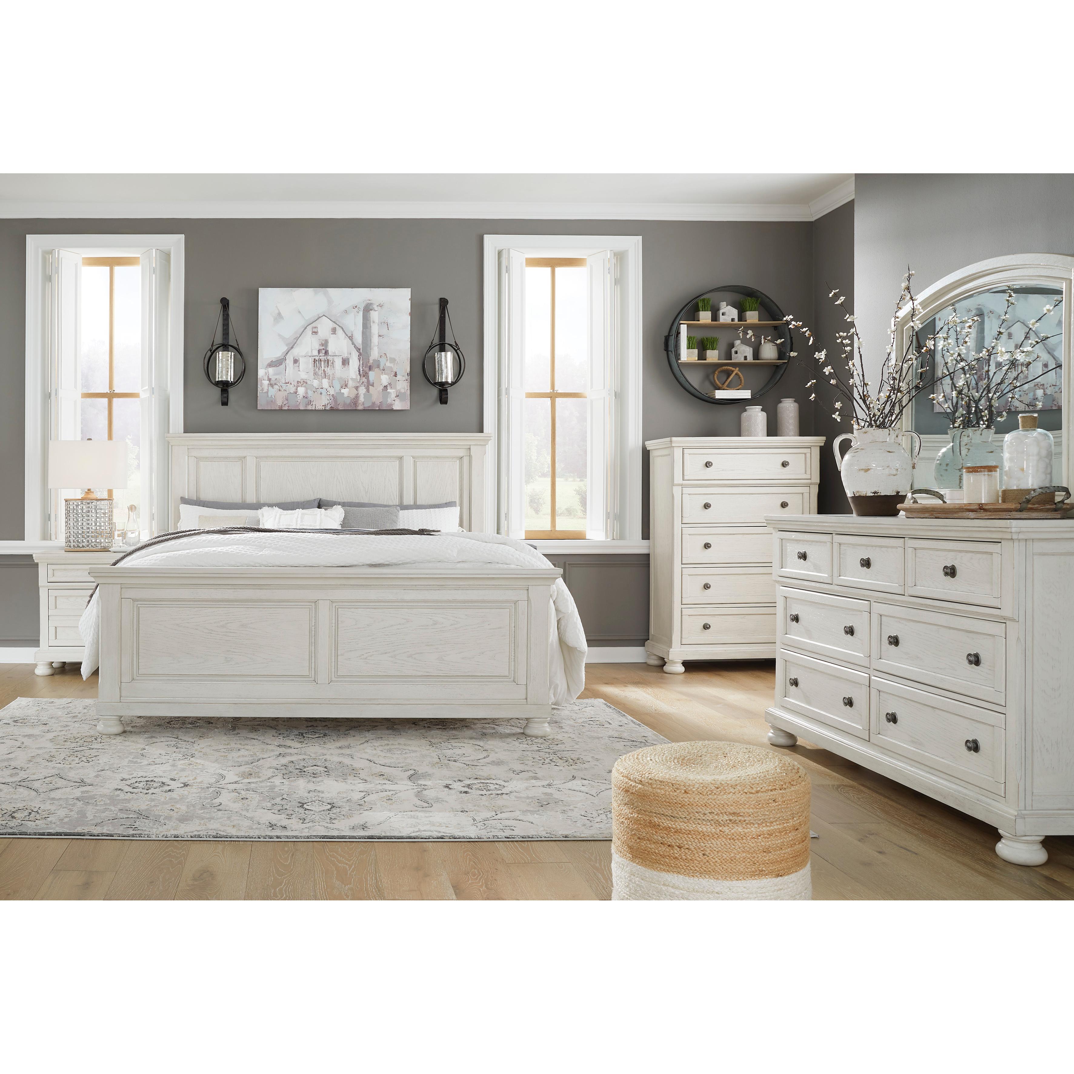 Signature Design by Ashley Robbinsdale B742 6 pc King Panel Bedroom Set - Image 1