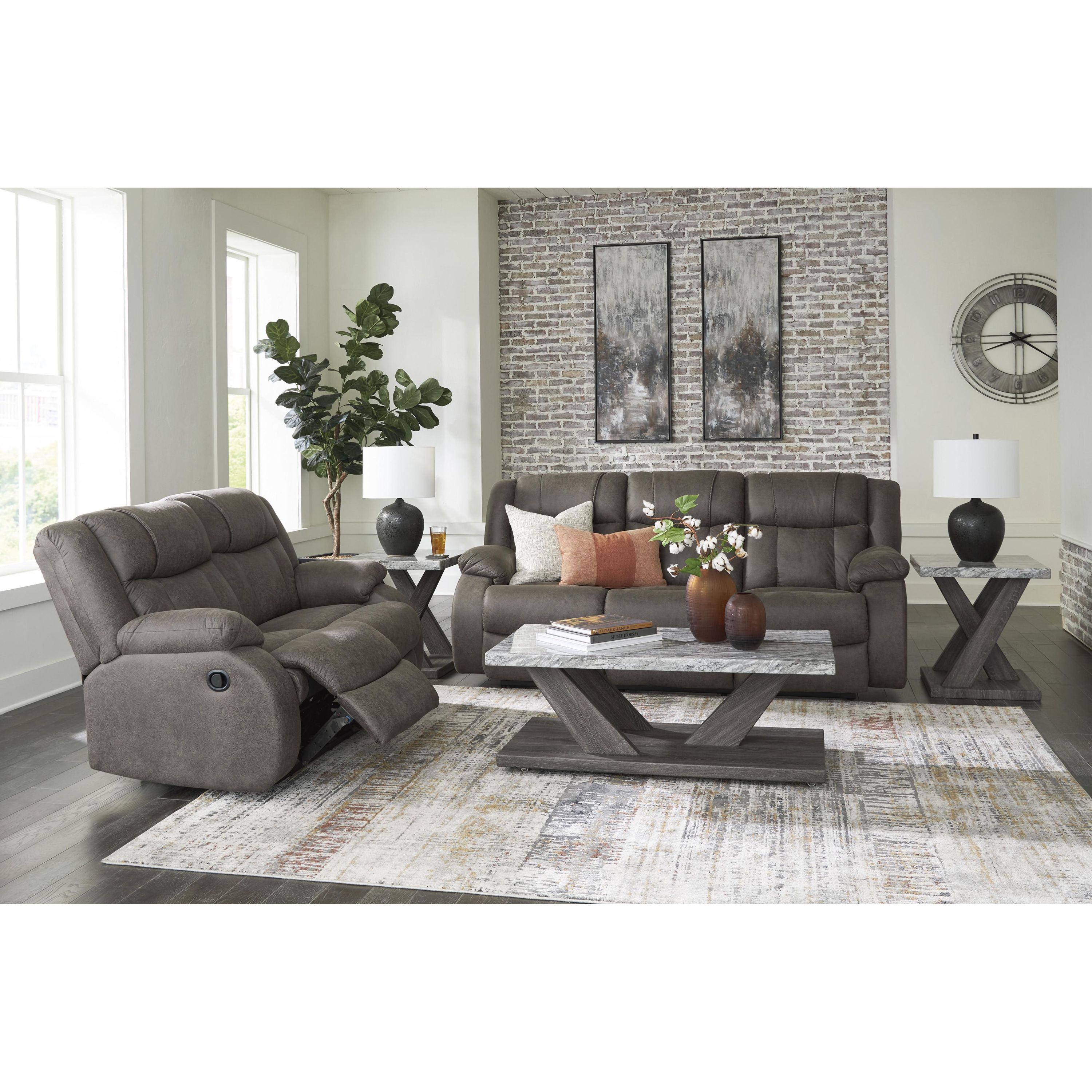 Signature Design by Ashley First Base 68804U1 2 pc Reclining Living Room Set - Image 1