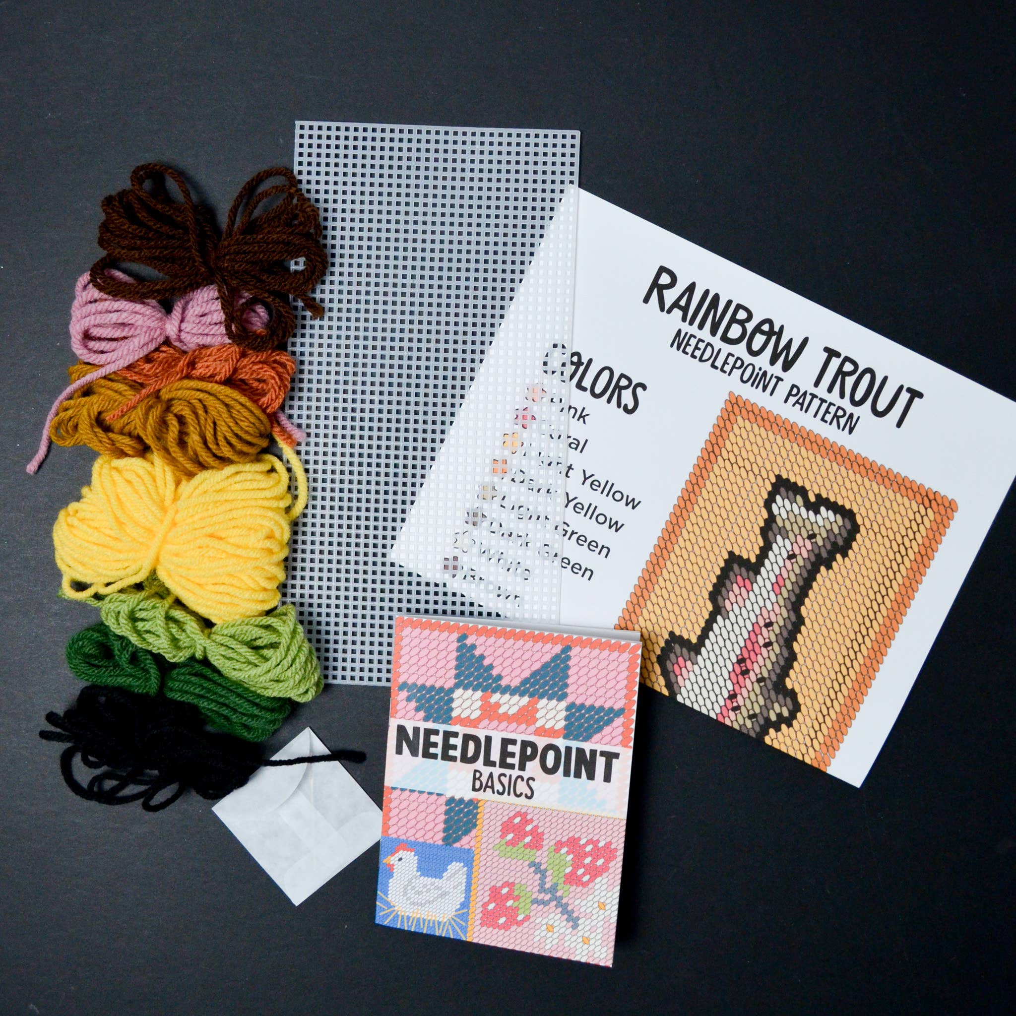Rainbow Trout Needlepoint Kit - Image 2