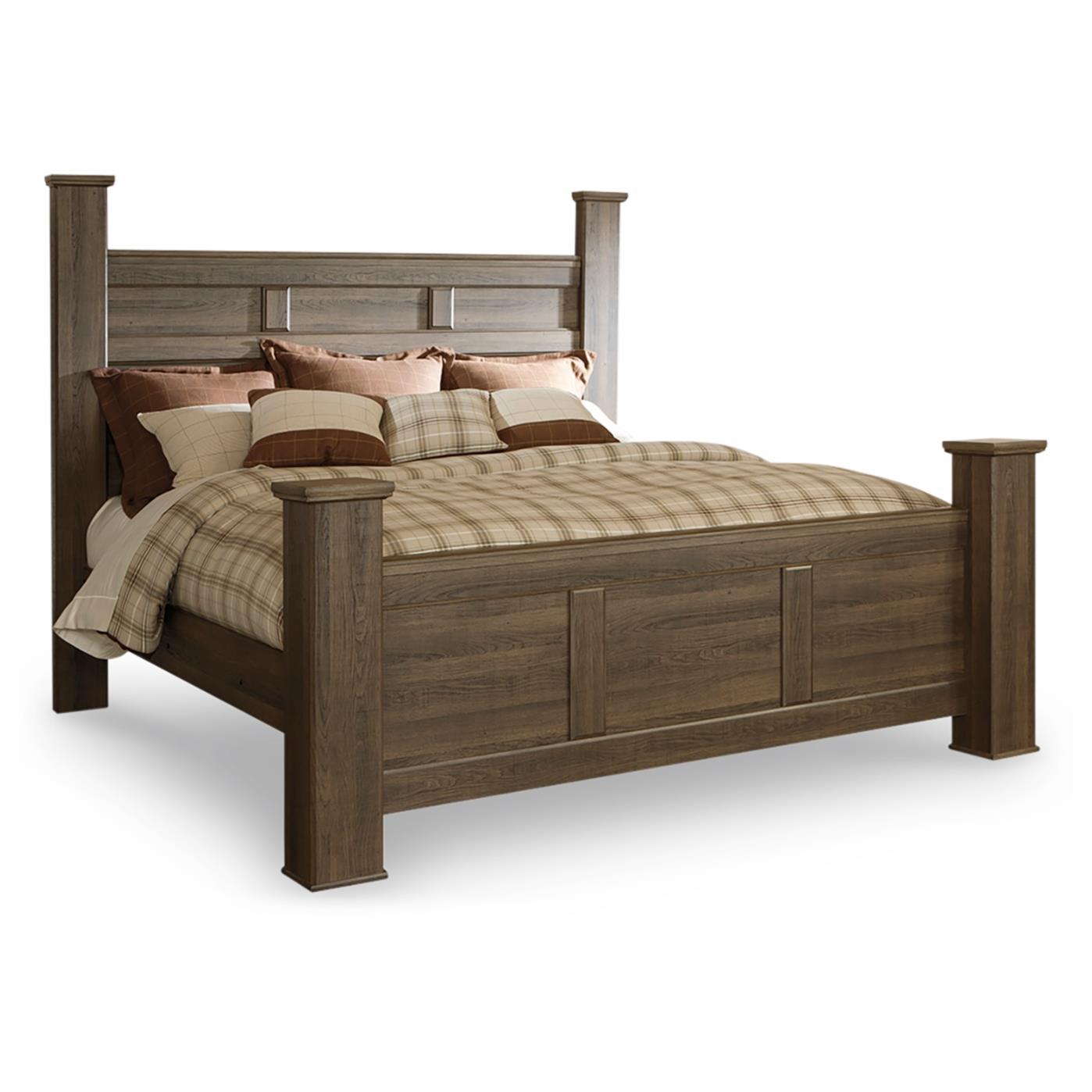 Signature Design by Ashley Juararo B251B30 8 pc King Poster Bedroom Set - Image 2