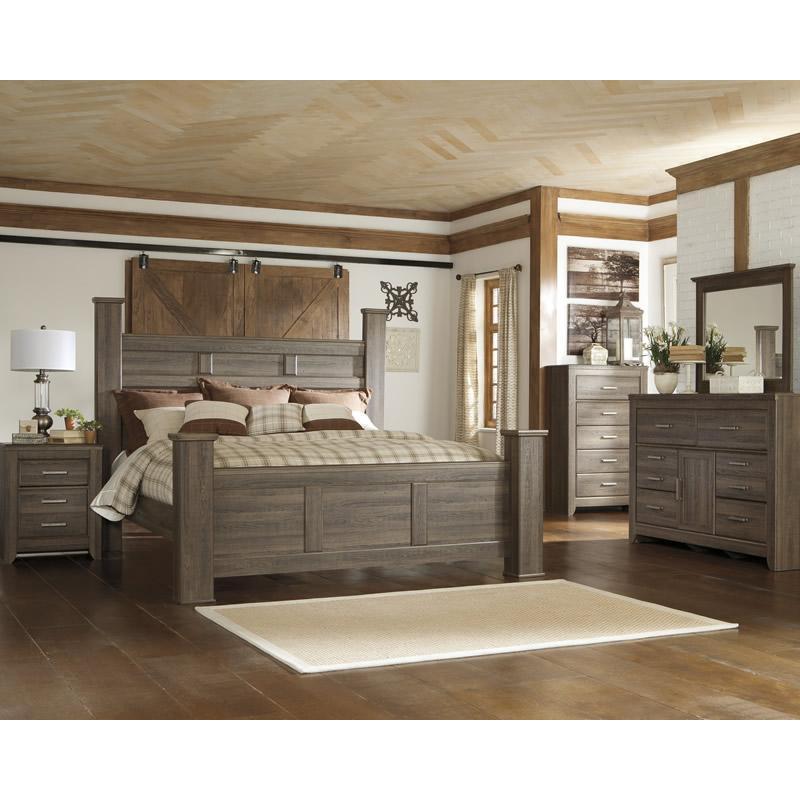 Signature Design by Ashley Juararo B251B37 6 pc King Poster Bedroom Set - Image 1