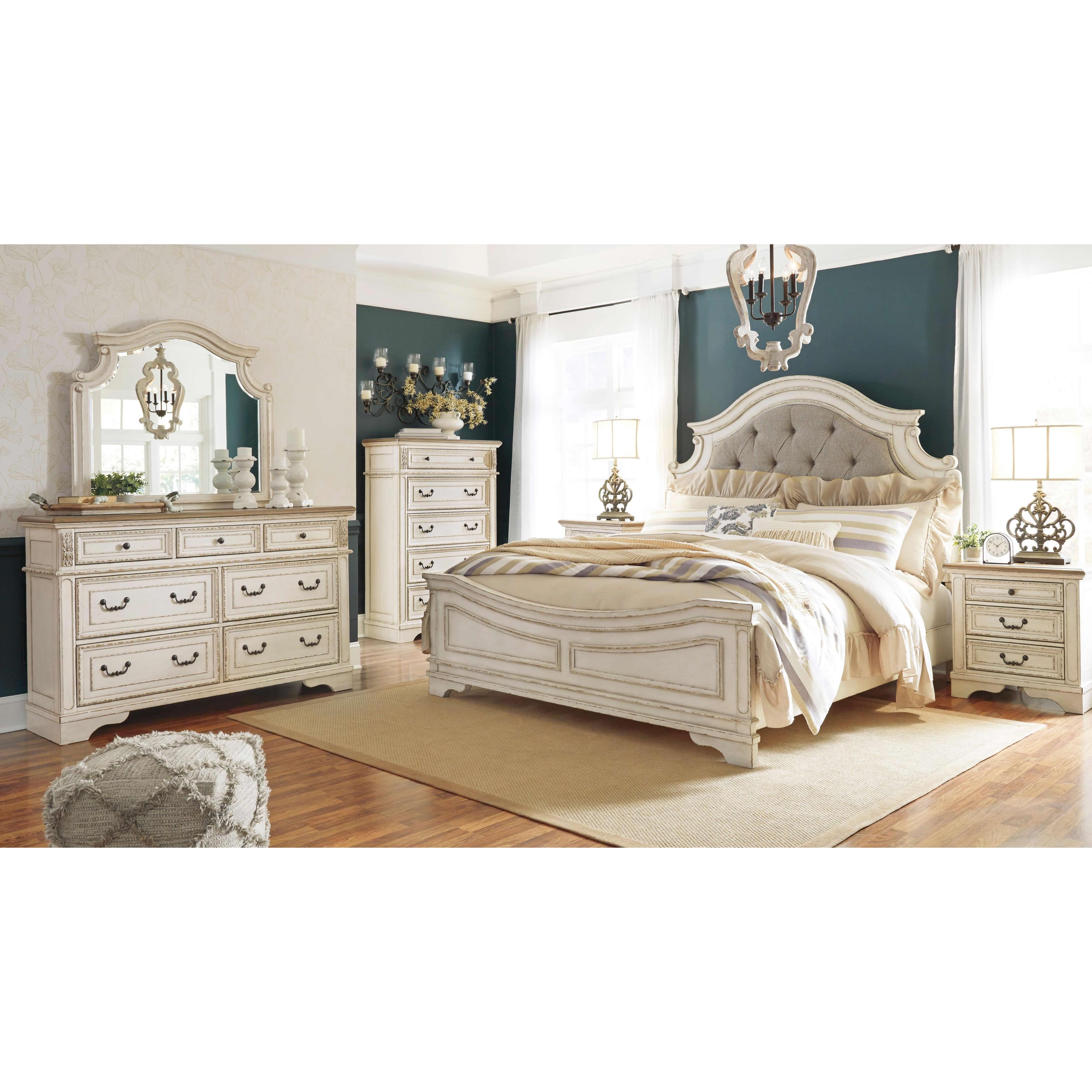 Signature Design by Ashley Realyn B743B28 6 pc Queen Panel Bedroom Set - Image 1