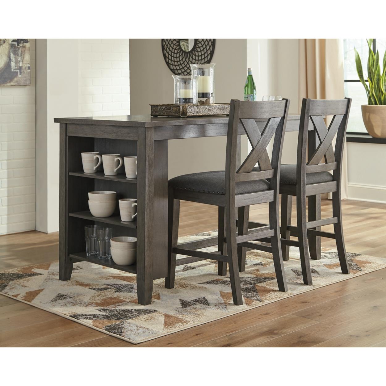 Signature Design by Ashley Caitbrook D388D5 3 pc Counter Height Dining Set