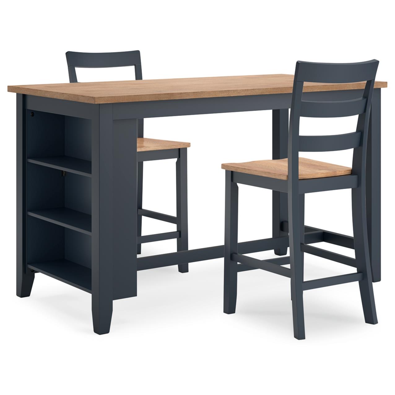Signature Design by Ashley Gesthaven D399D3 3 pc Counter Height Dining Set - Image 1