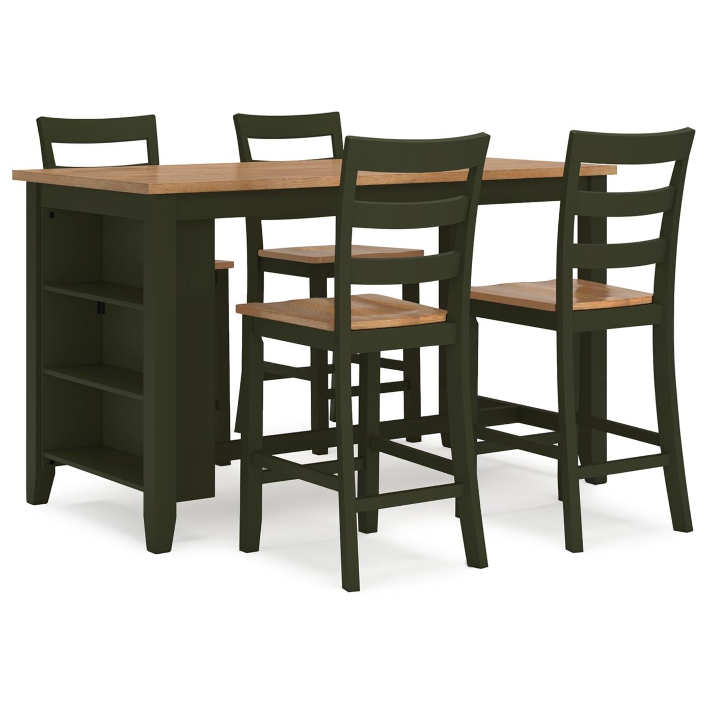 Signature Design by Ashley Gesthaven D401D2 5 pc Counter Height Dining Set - Image 1