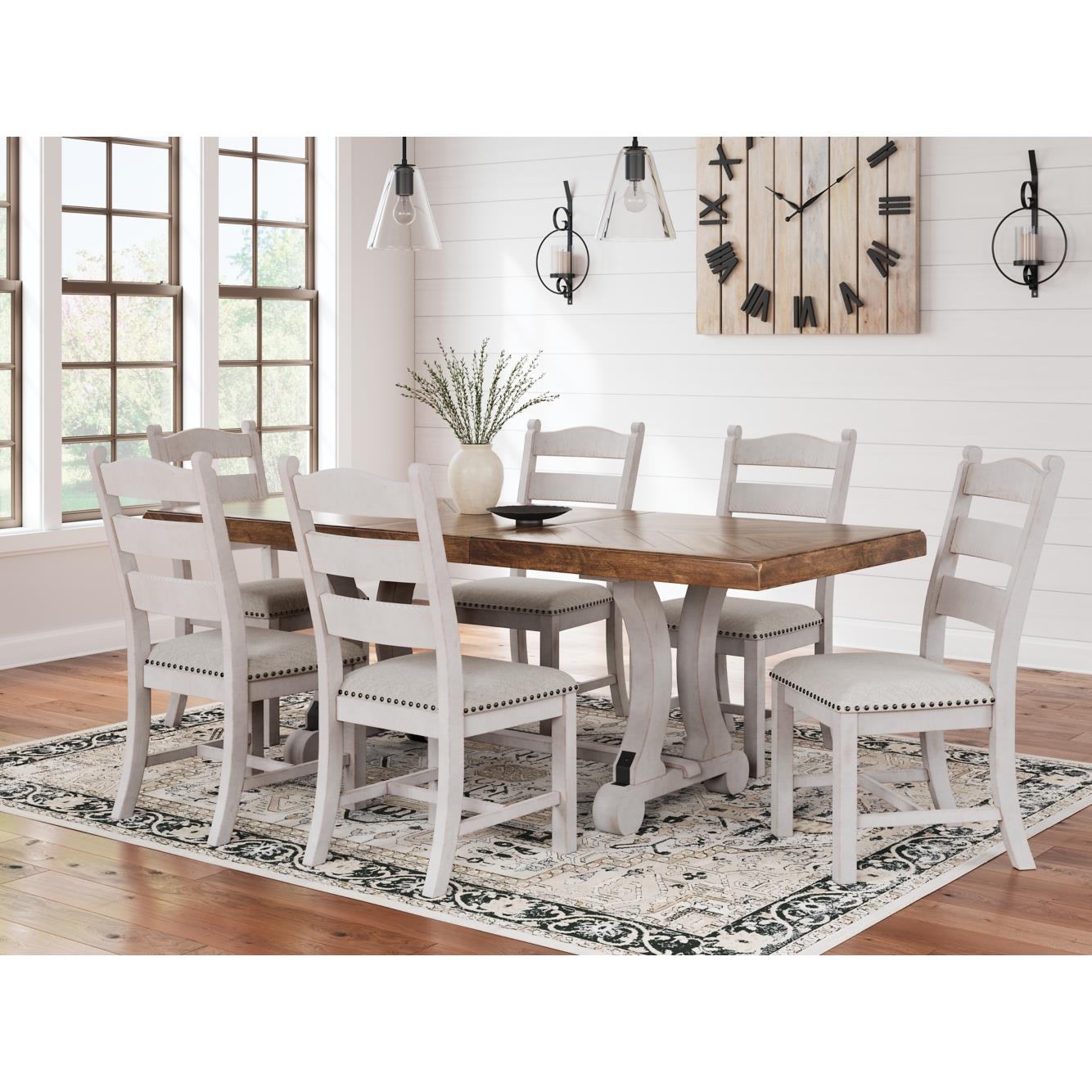 Signature Design by Ashley Valebeck D546D7 9 pc Dining Set