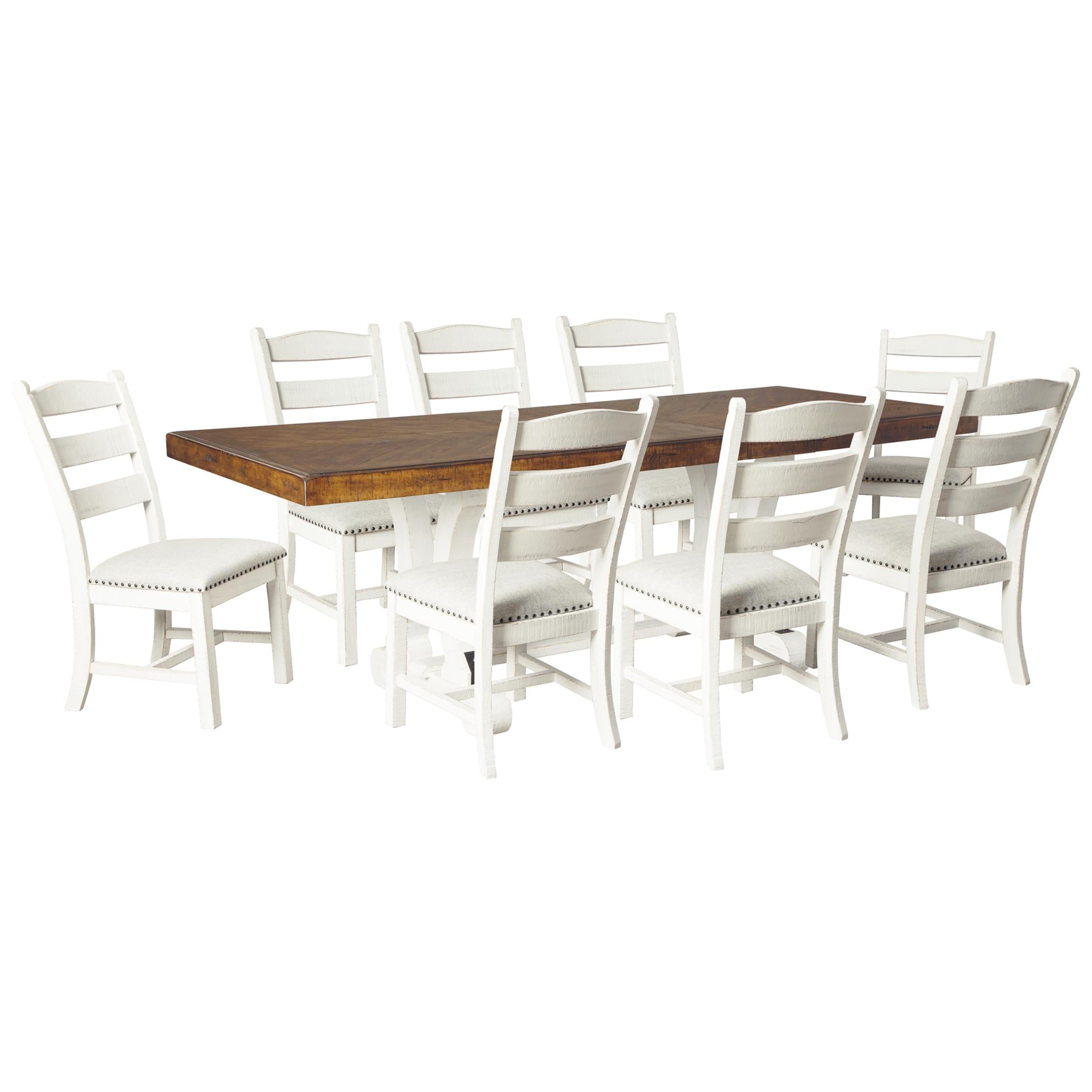 Signature Design by Ashley Valebeck D546D7 9 pc Dining Set - Image 2