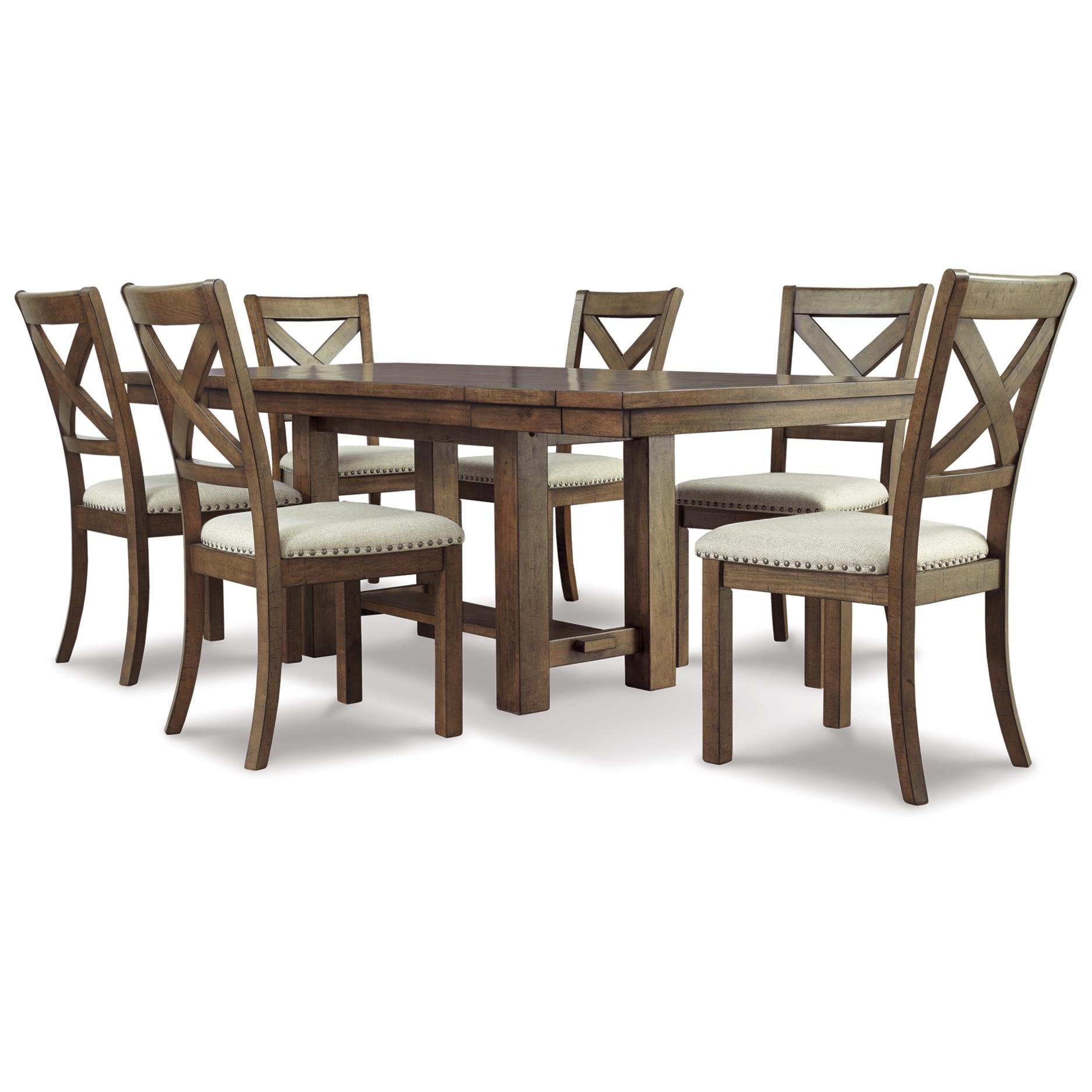 Signature Design by Ashley Moriville D631D11 7 pc Dining Set - Image 1