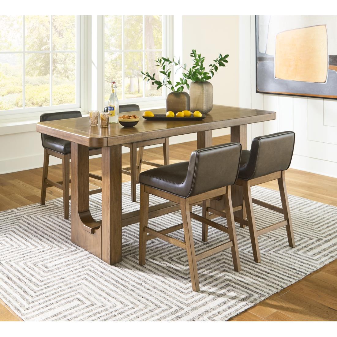 Signature Design by Ashley Cabalynn D974D3 5 pc Counter Height Dining Set - Image 2