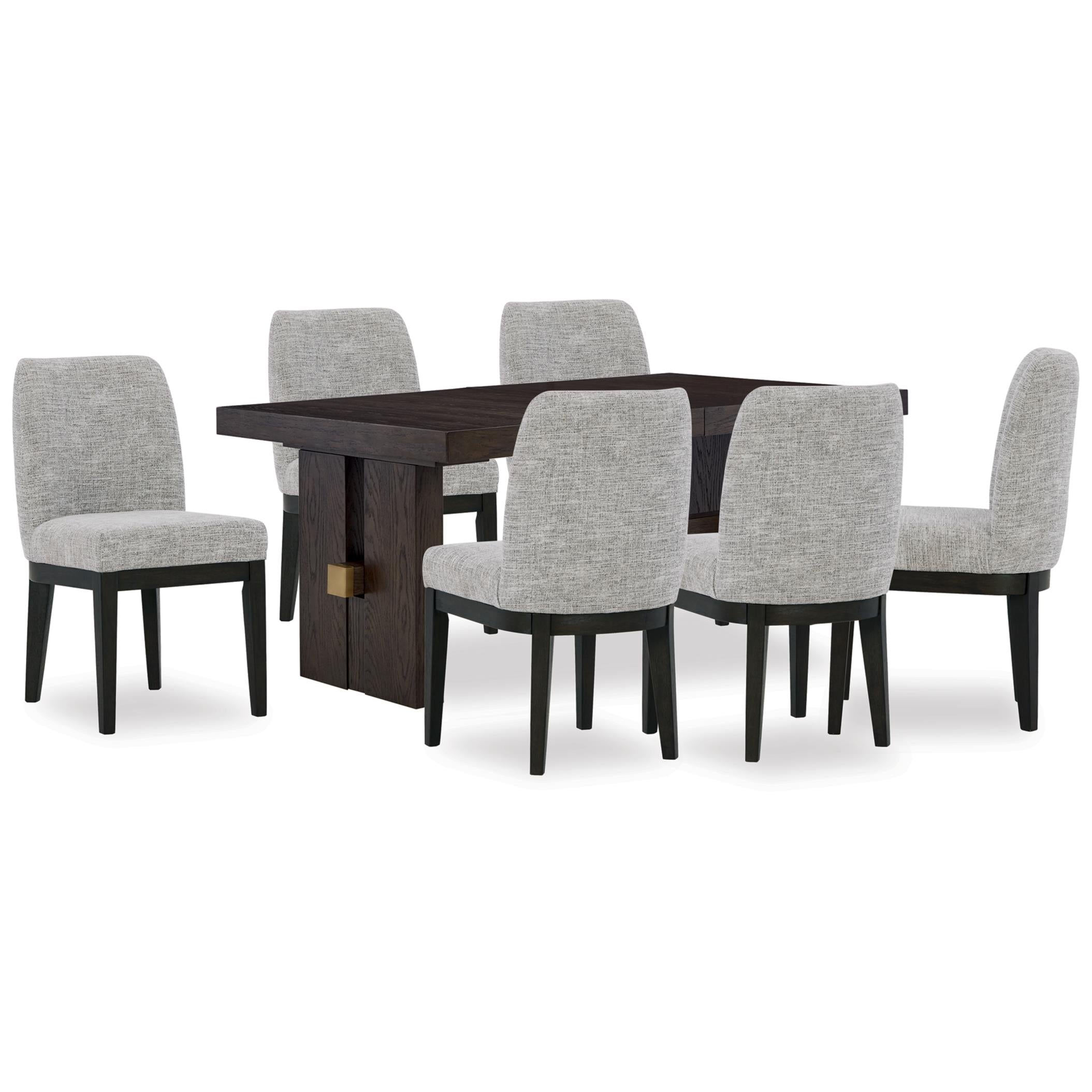 Signature Design by Ashley Burkhaus D984D8 7 pc Dining Set - Image 1