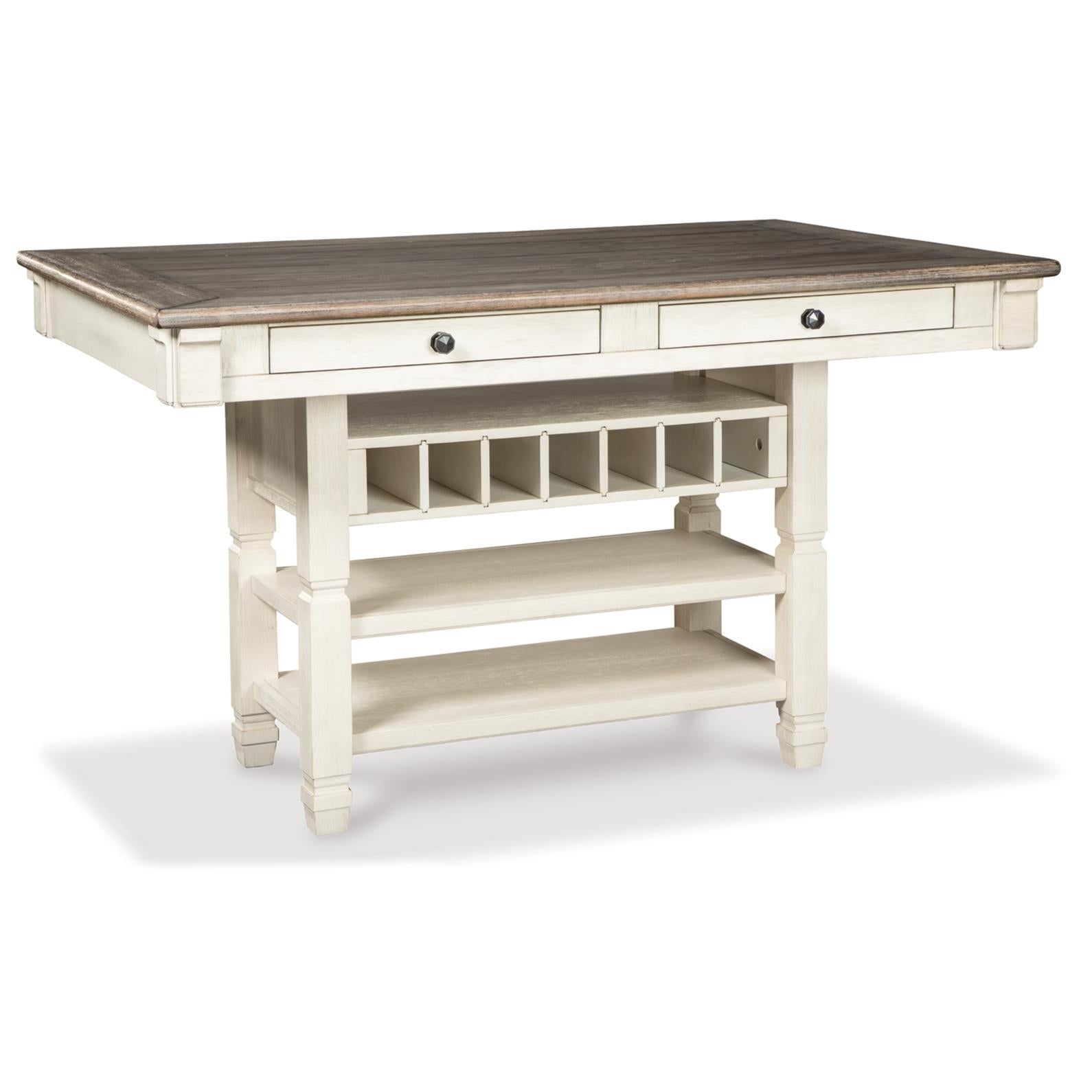 Signature Design by Ashley Bolanburg D647D12 6 pc Counter Height Dining Set - Image 2