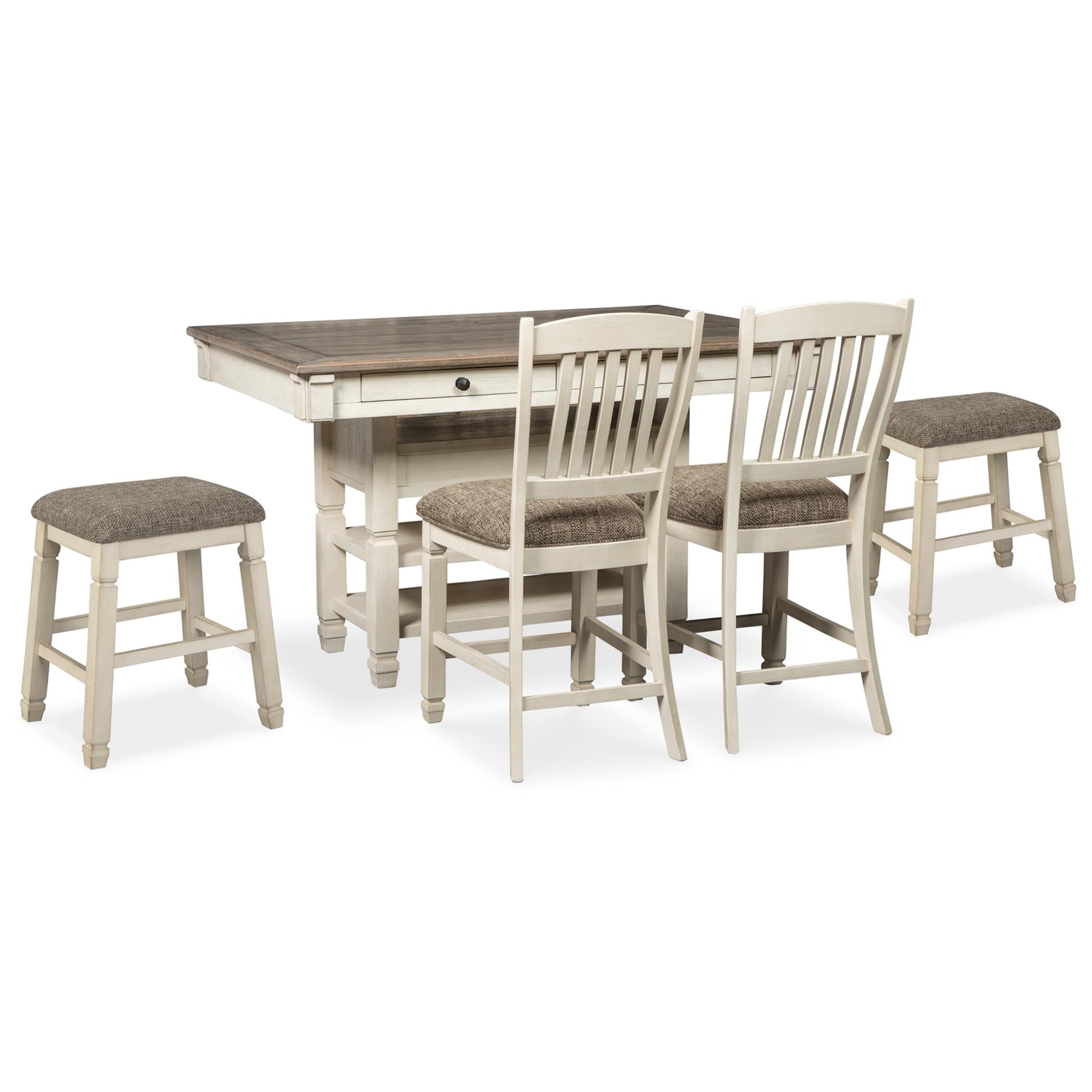 Signature Design by Ashley Bolanburg D647D37 5 pc Counter Height Dining Set - Image 1