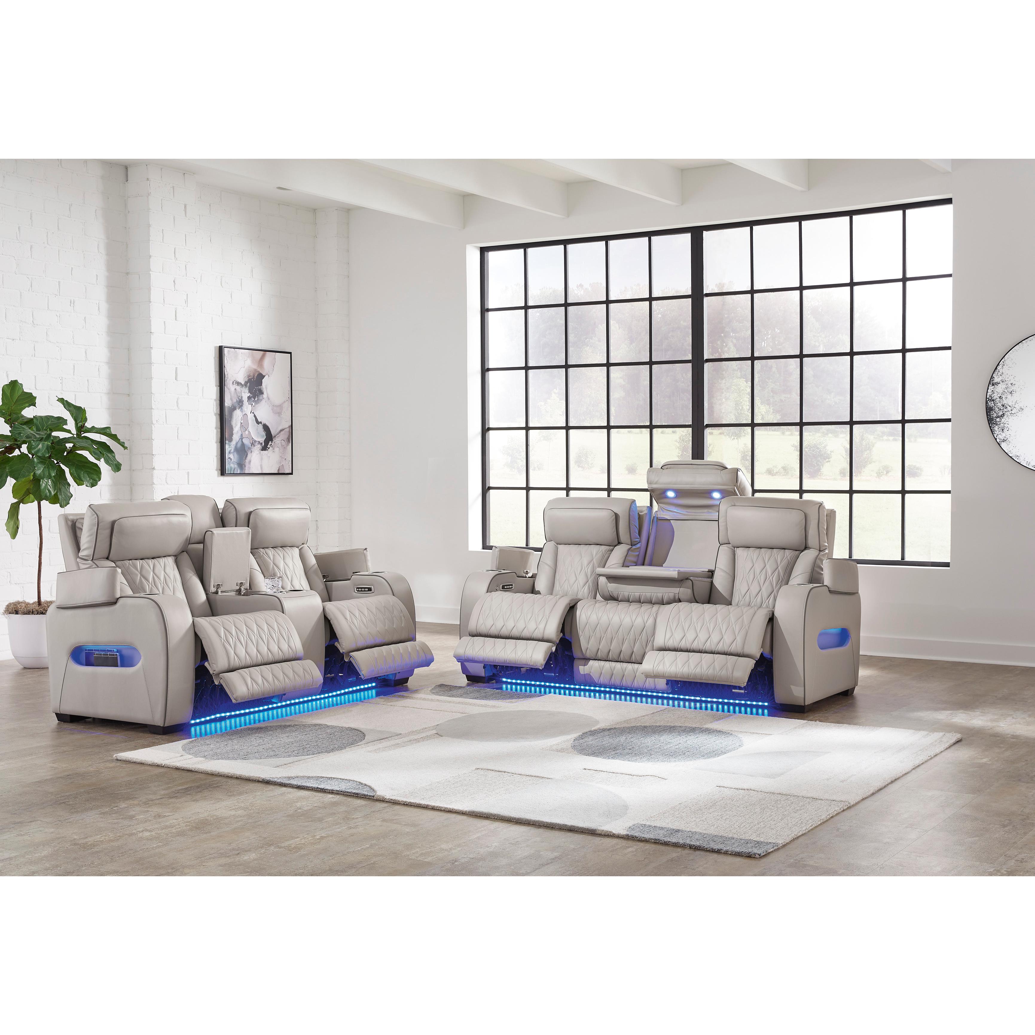 Signature Design by Ashley Boyington U27105U1 2 pc Power Reclining Living Room Set - Image 2