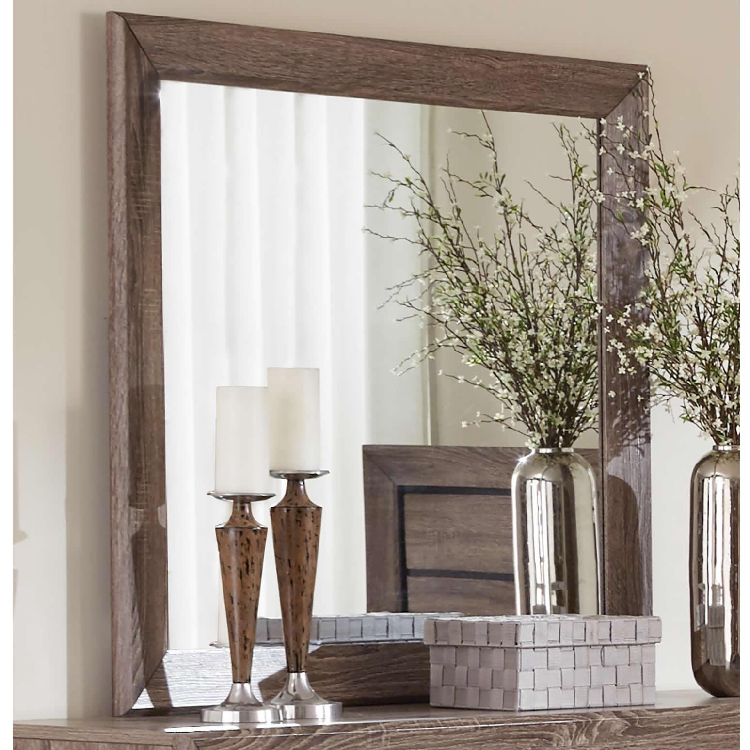 Coaster Furniture Kauffman 204194 Dresser Mirror - Washed Taupe - Image 1