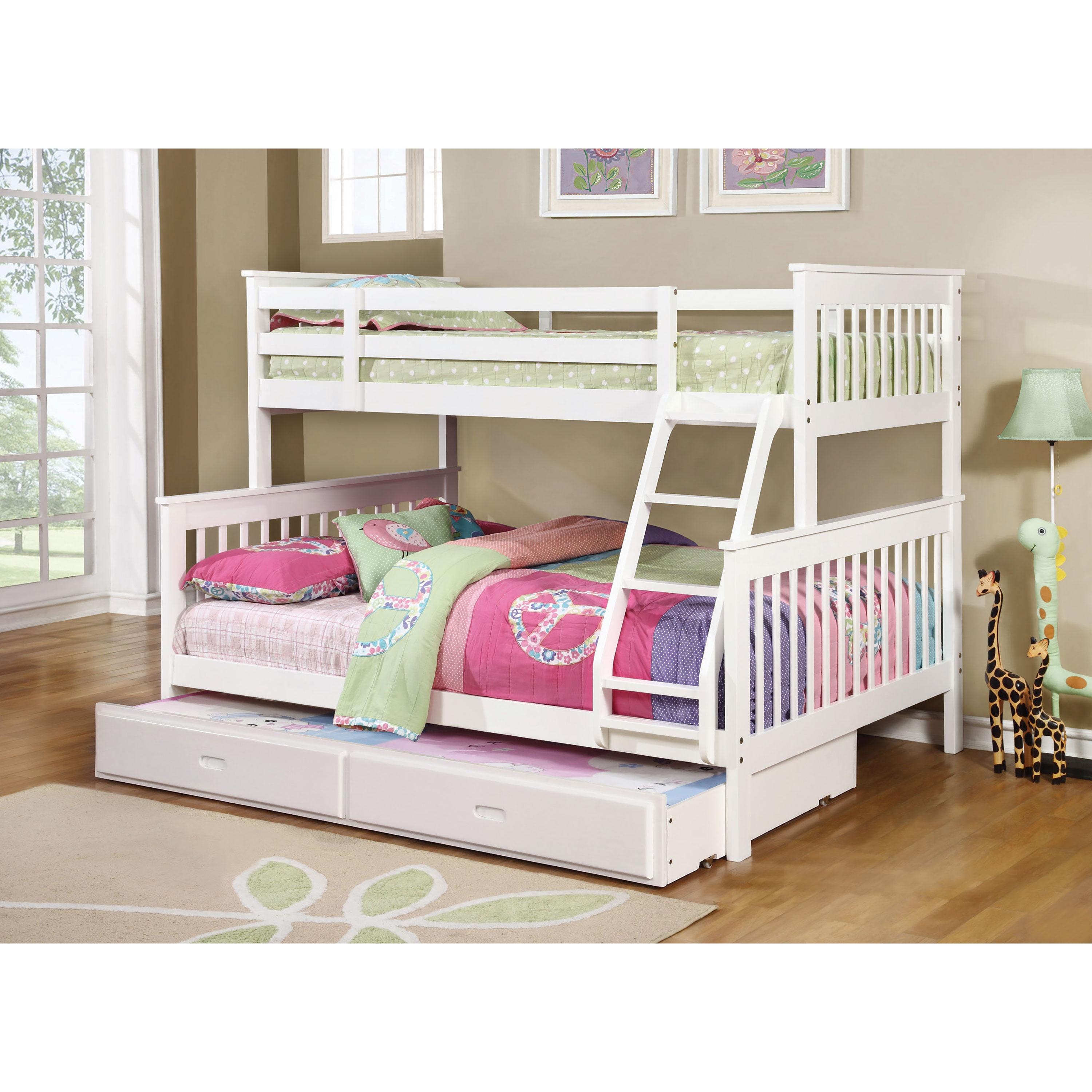 Coaster Furniture Chapman 460260 Wood Twin Over Full Bunk Bed – White