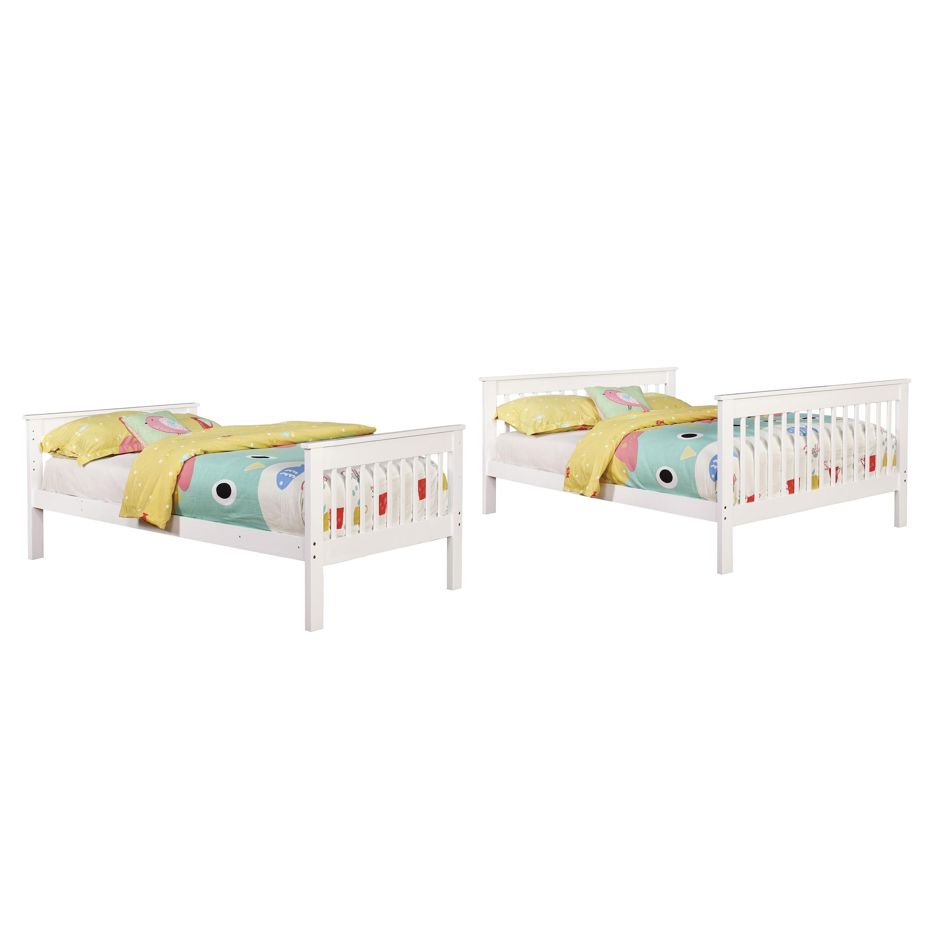 Coaster Furniture Chapman 460260 Wood Twin Over Full Bunk Bed - White - Image 2