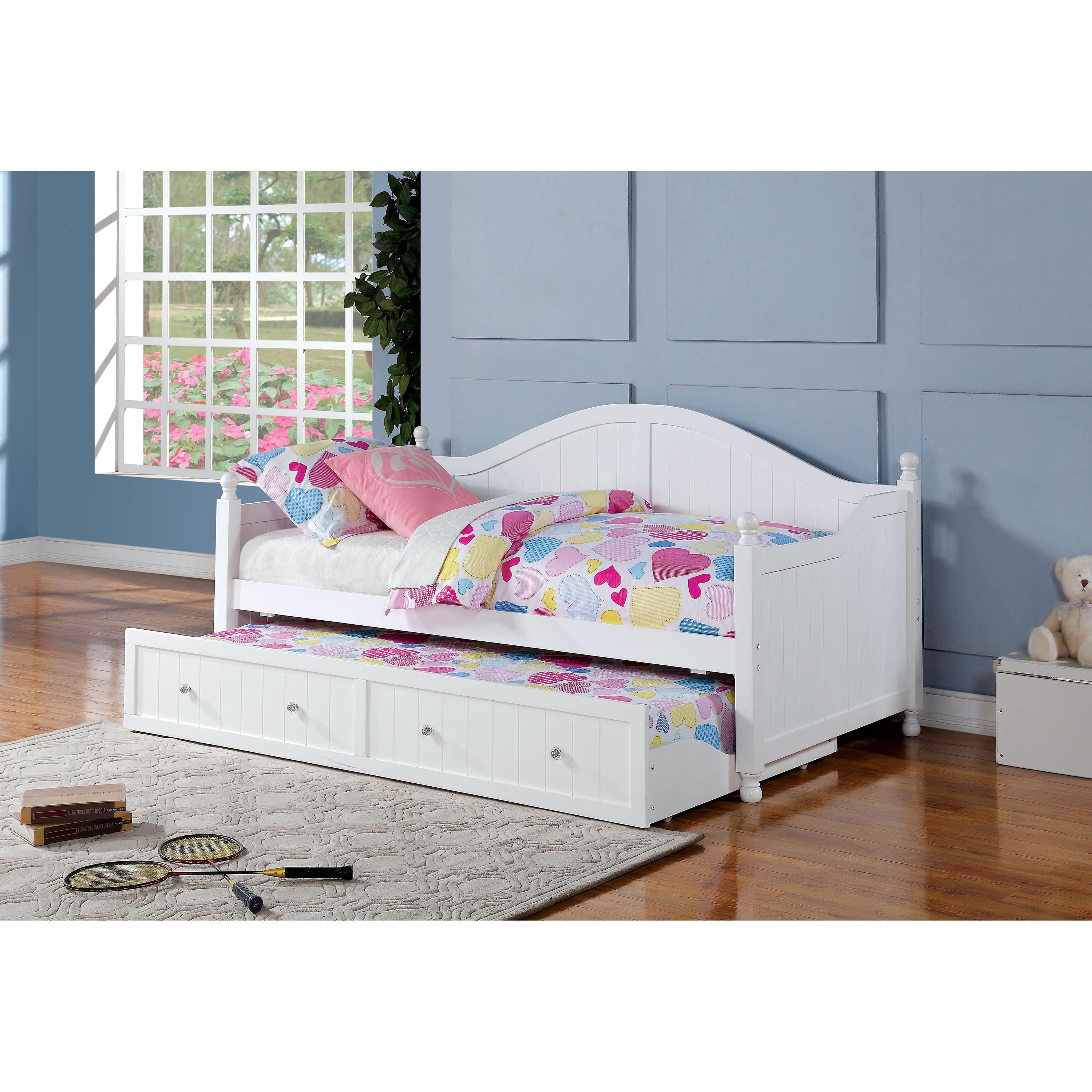 Coaster Furniture Julie Ann 300053 Wood Twin Daybed with Trundle - White - Image 1
