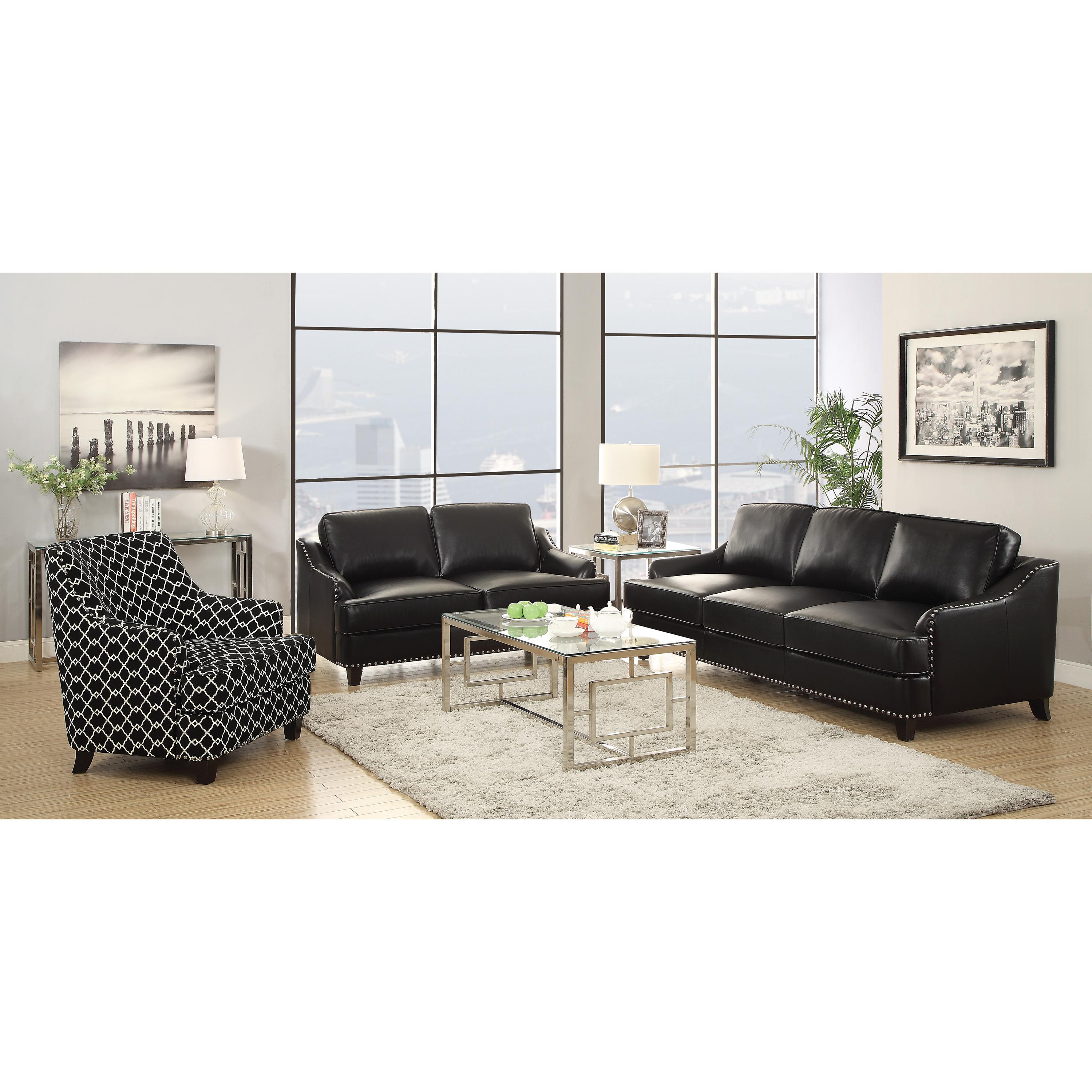 Coaster Furniture Merced 703737 Square Glass Top Side End Table - Nickel - Image 3