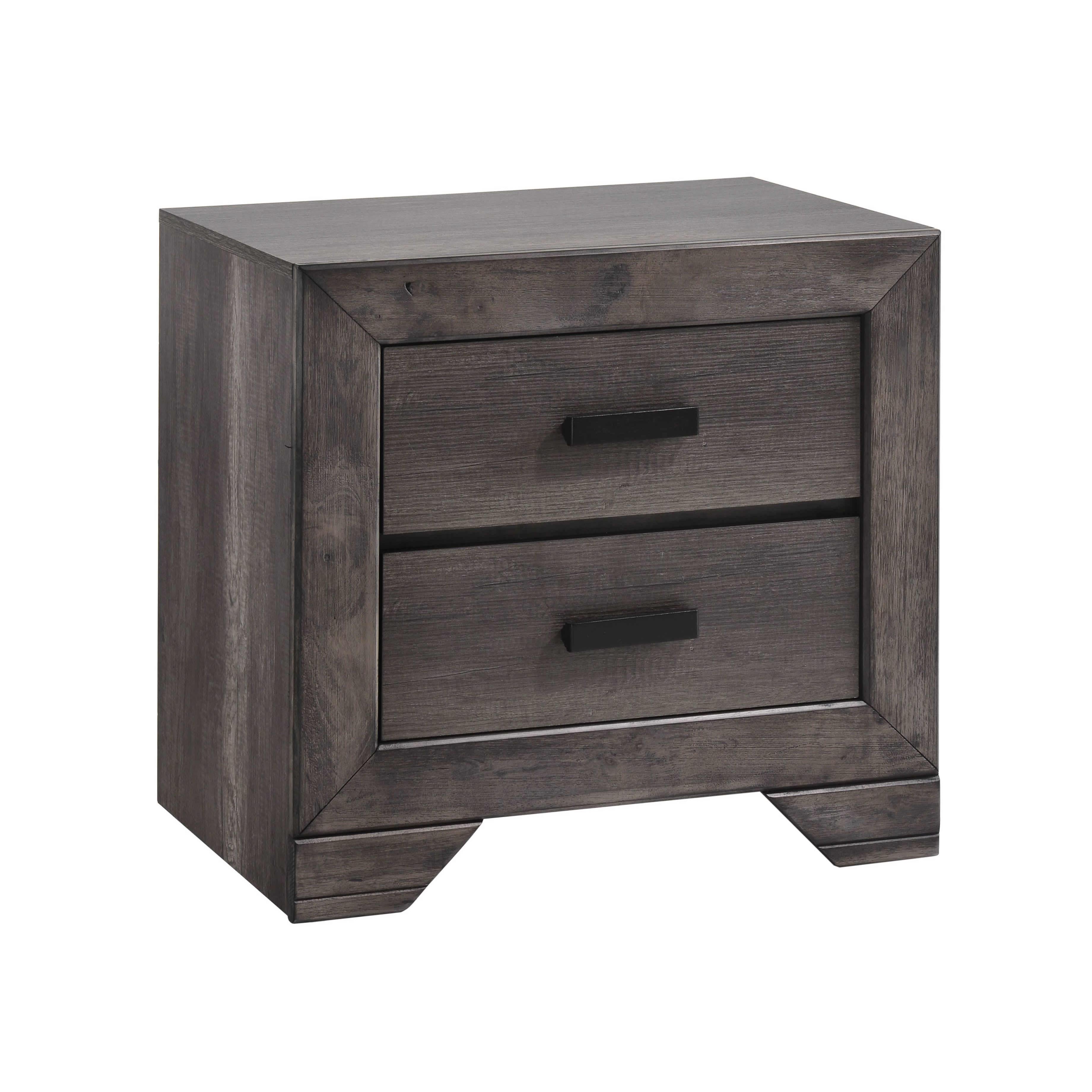 Elements International Nathan 2-Drawer Nightstand NH100NS - Image 1