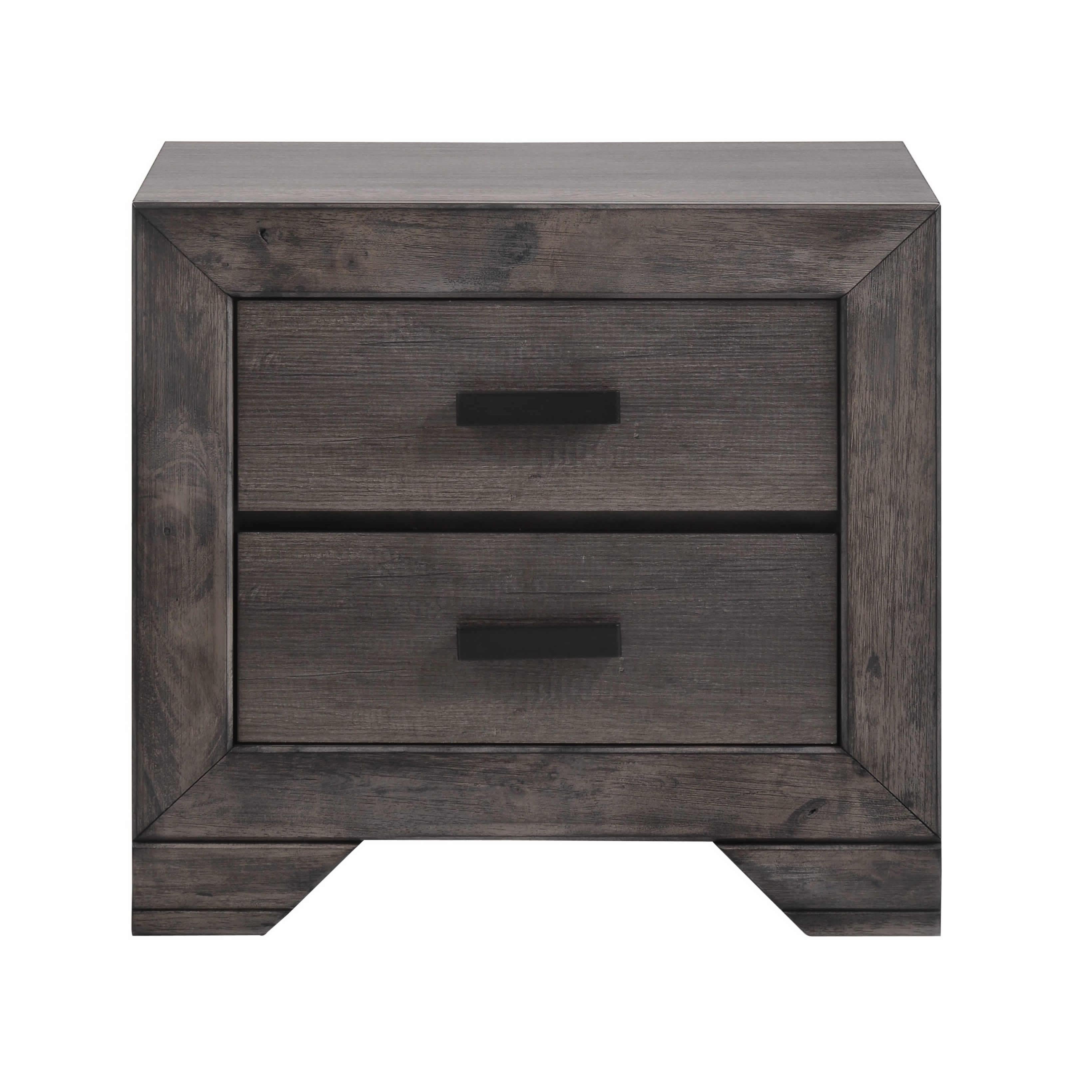 Elements International Nathan 2-Drawer Nightstand NH100NS - Image 2