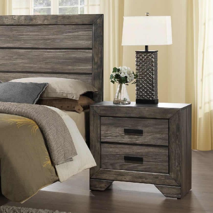 Elements International Nathan 2-Drawer Nightstand NH100NS - Image 3