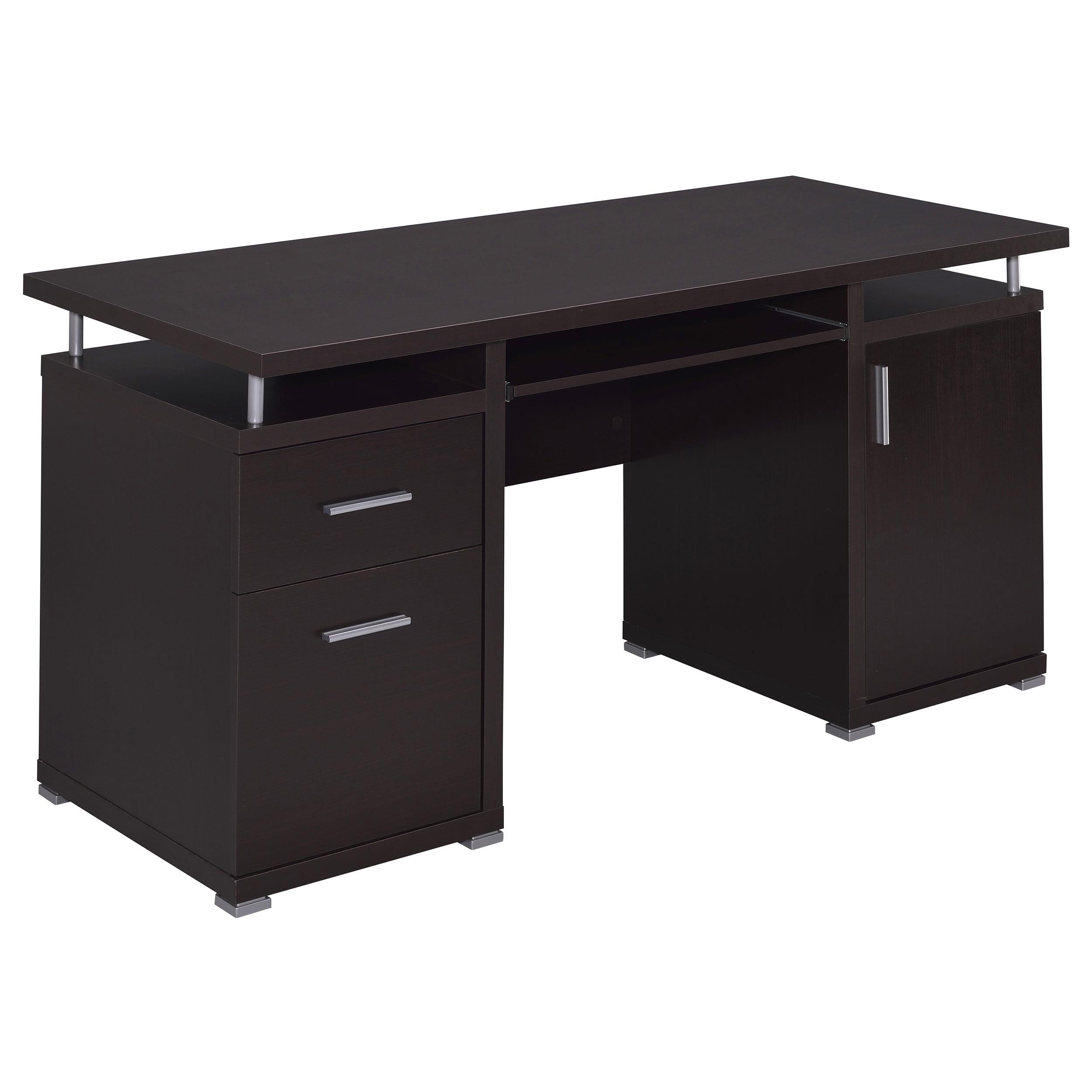 Coaster Furniture Tracy 800107 55-inch 2-Drawer Office Computer Desk - Cappuccino - Image 1