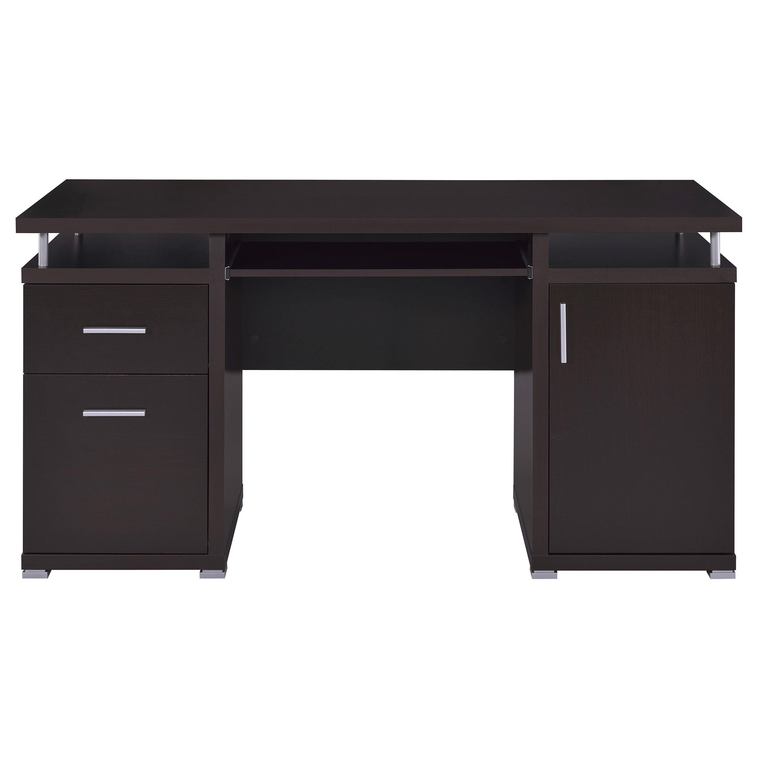 Coaster Furniture Tracy 800107 55-inch 2-Drawer Office Computer Desk - Cappuccino - Image 3