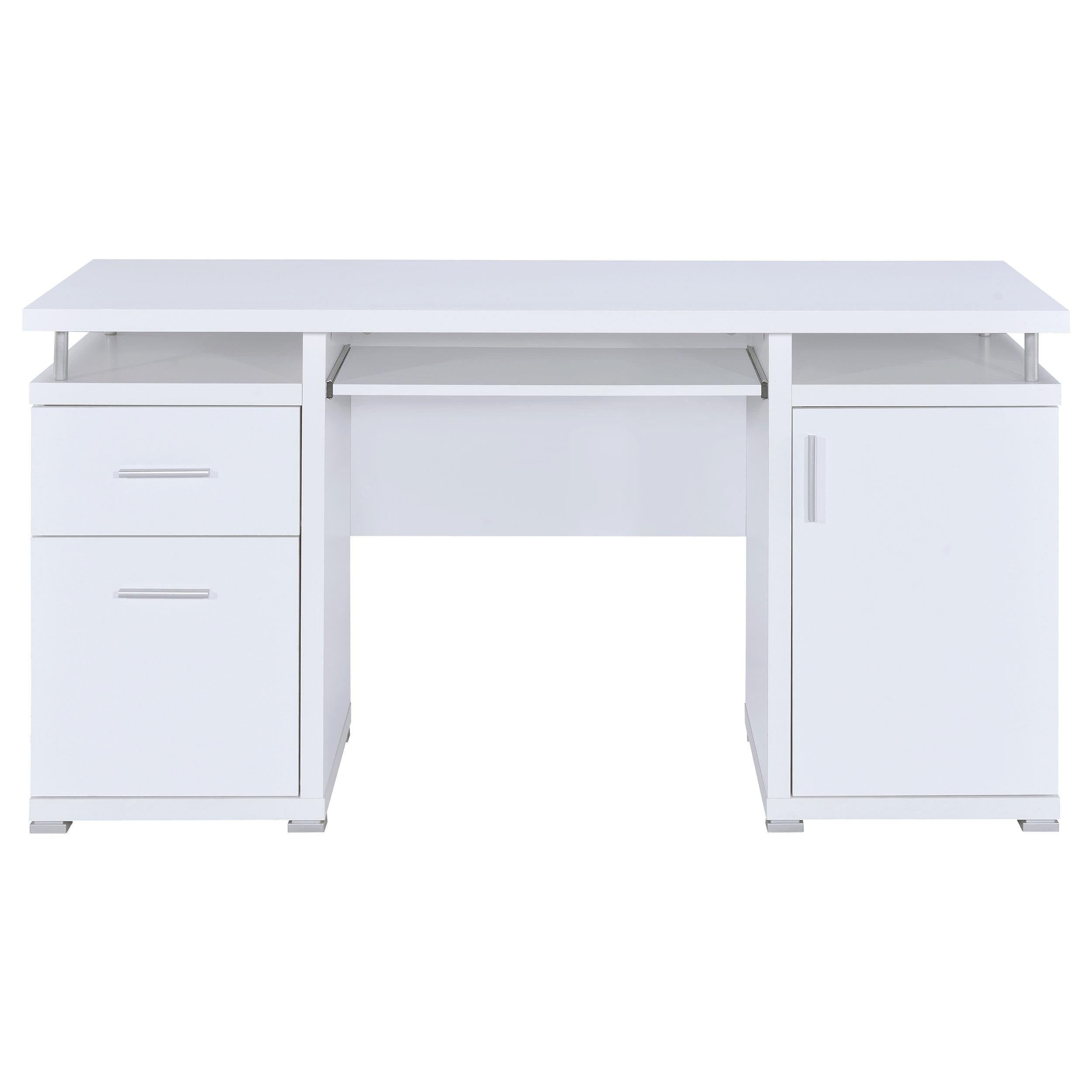 Coaster Furniture Tracy 800108 55-inch 2-Drawer Office Computer Desk - White - Image 3
