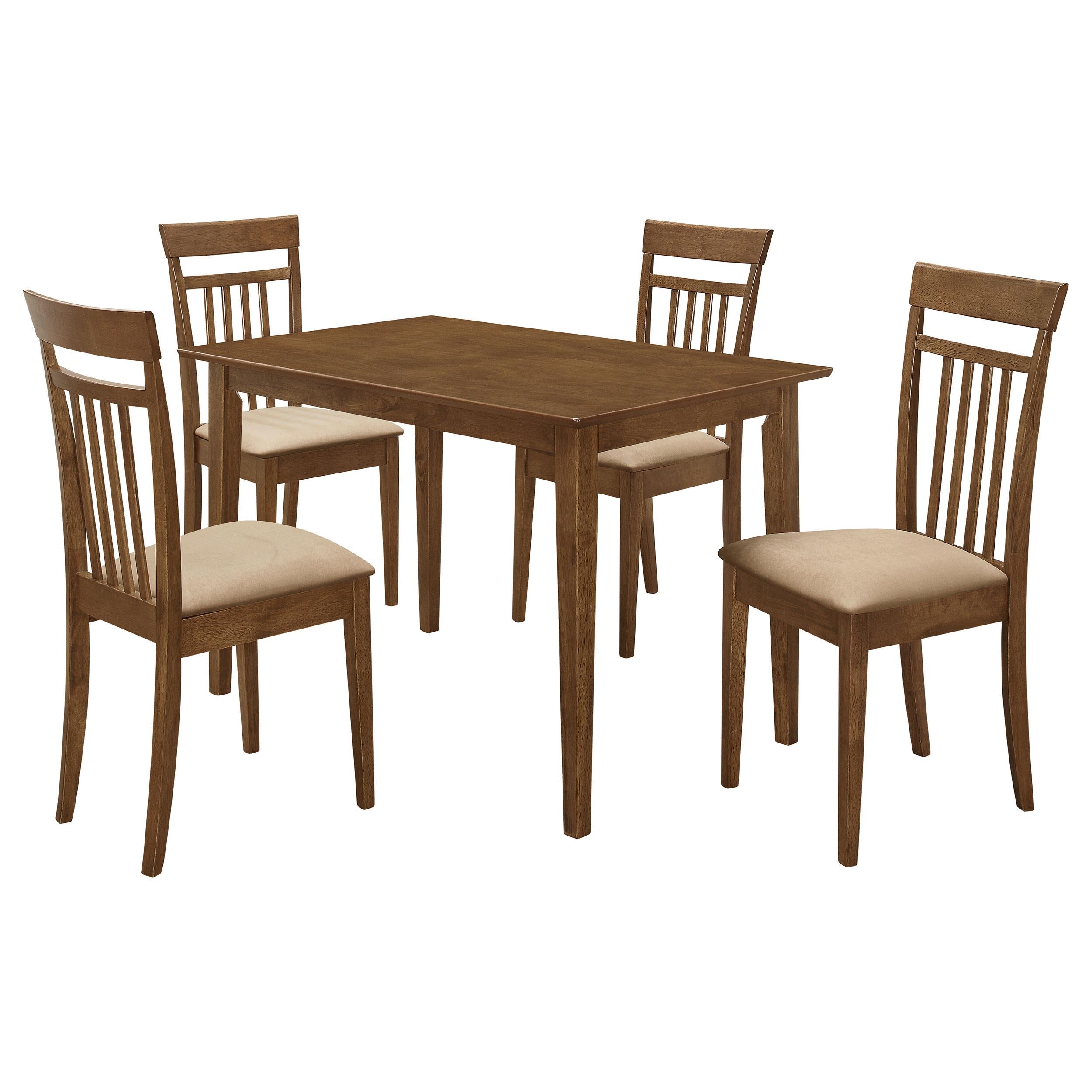 Coaster Furniture Robles 150430 5-piece Rectangular Dining Table Set - Chestnut - Image 1