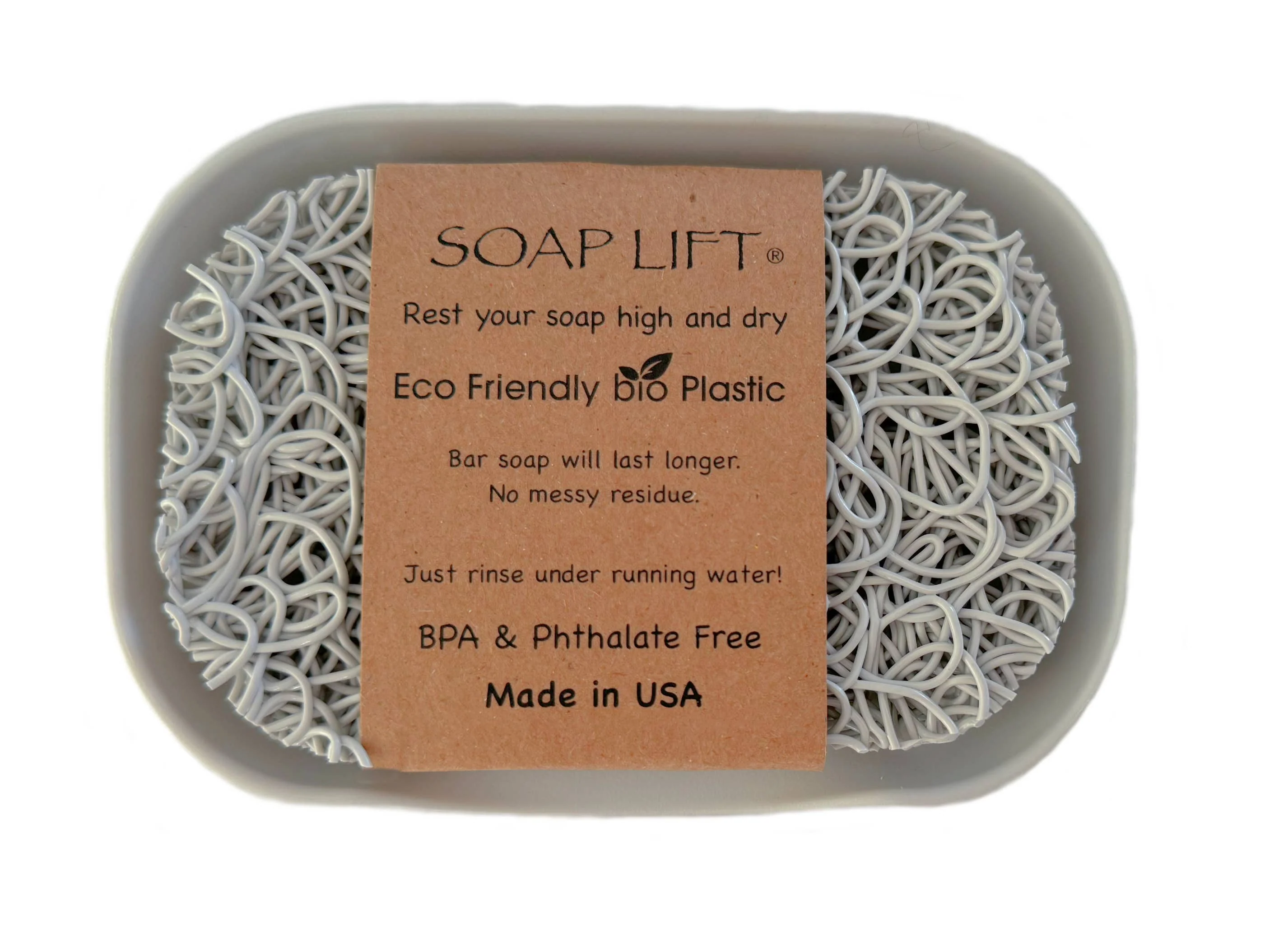 Waterfall Soap Dish Set w/ Soap Lift Soap Saver - Mist - Image 1