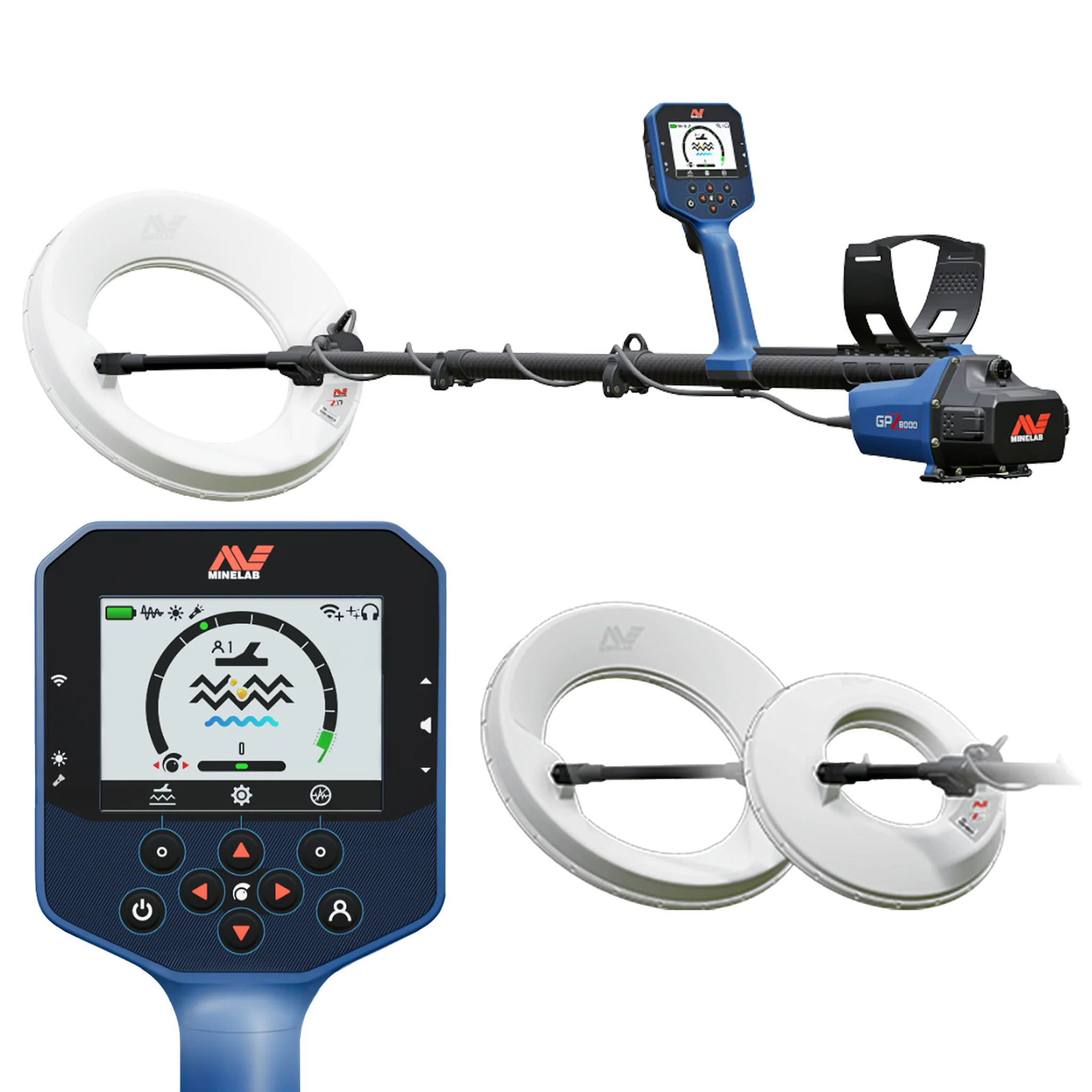 Minelab GPZ 8000 Gold Metal Detector with Coil Bundle – GeoZVT Technology