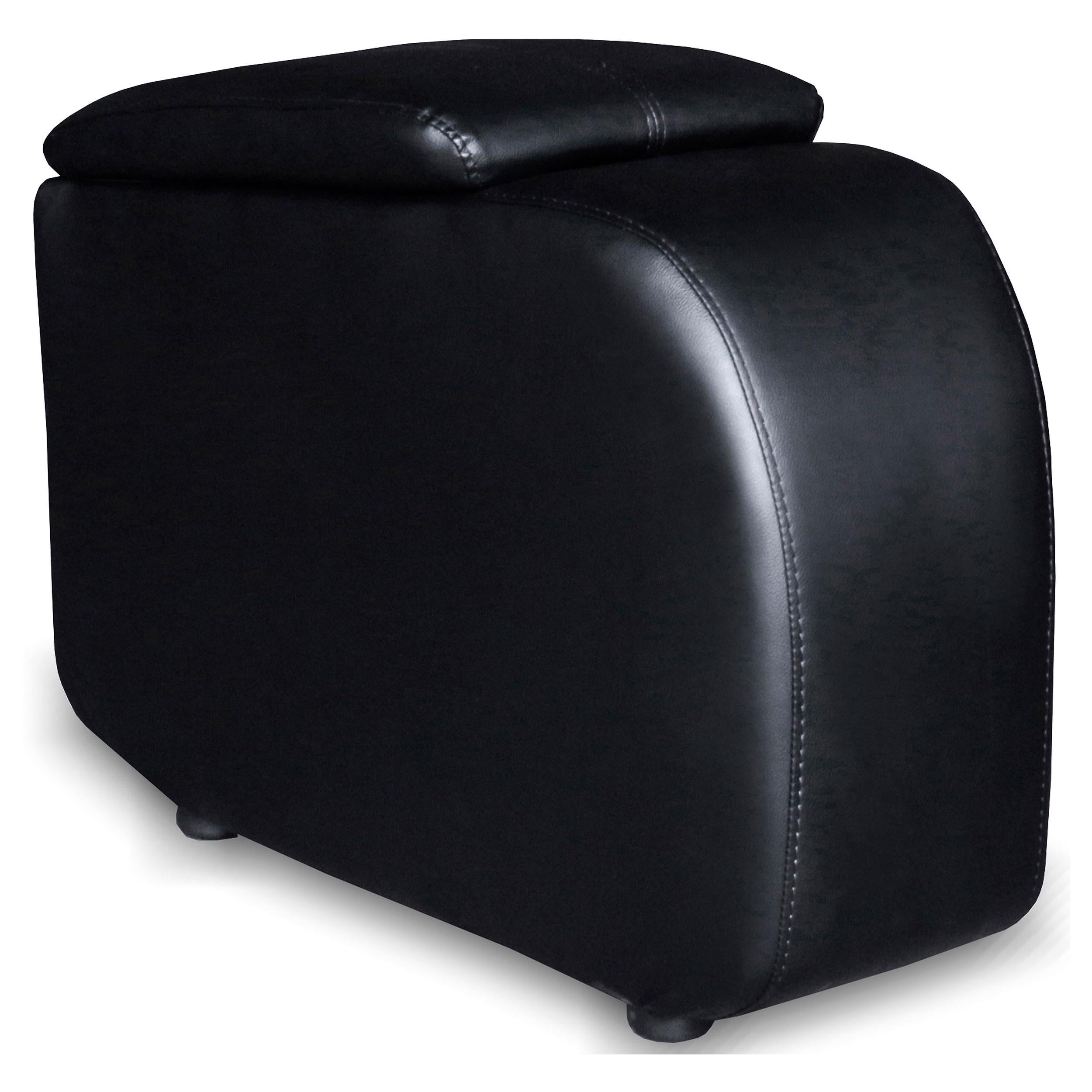Coaster Furniture Cyrus 600002 Upholstered Home Theater Storage Wedge Console - Black - Image 1