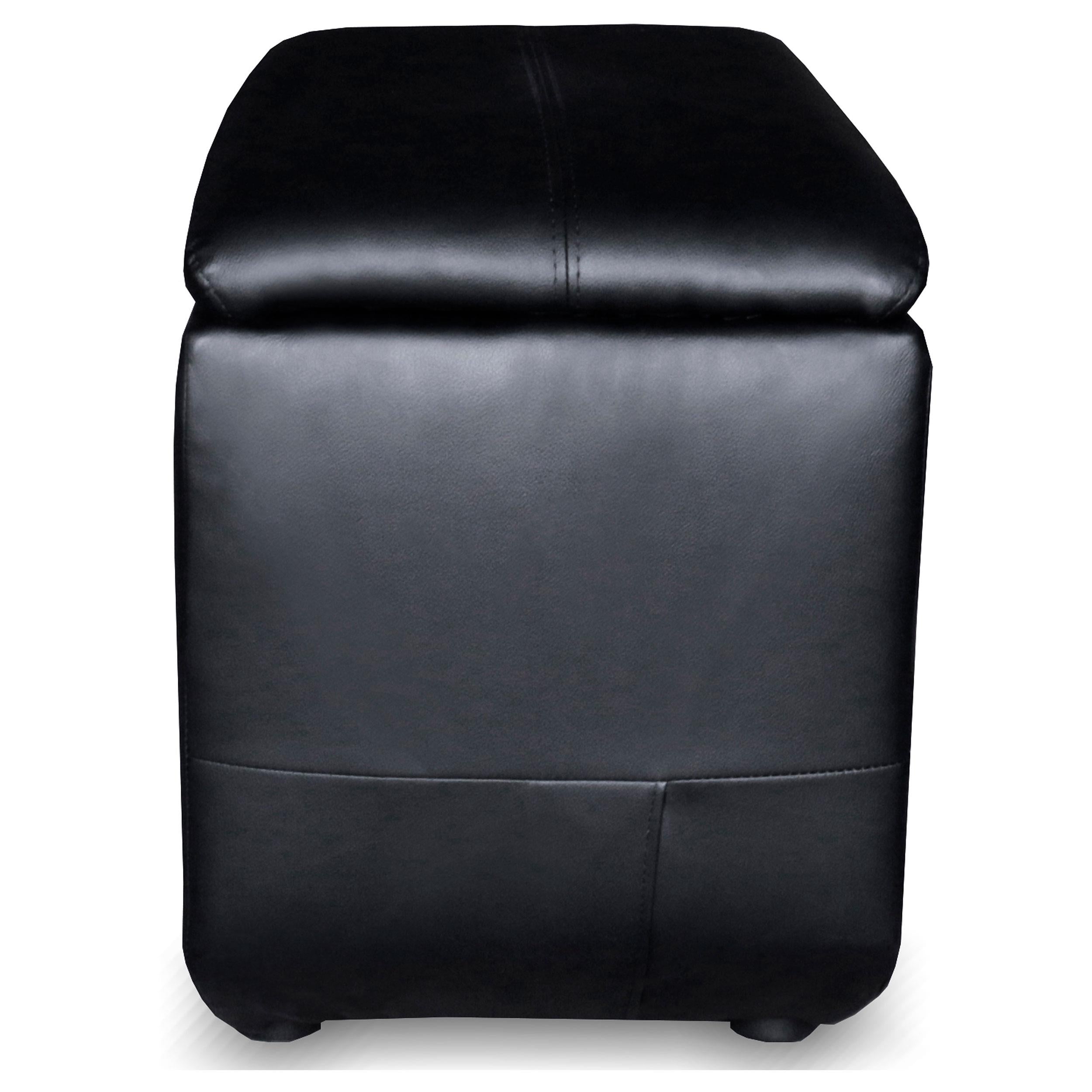 Coaster Furniture Cyrus 600002 Upholstered Home Theater Storage Wedge Console - Black - Image 3