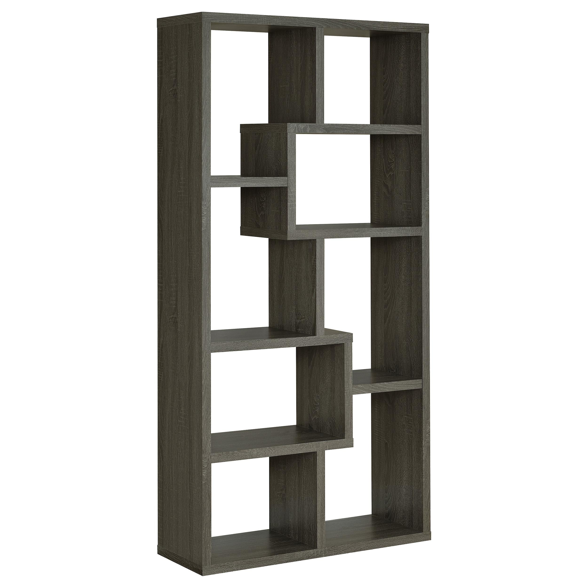 Coaster Furniture Theo 800510 71-inch 7-shelf Bookshelf – Weathered Grey