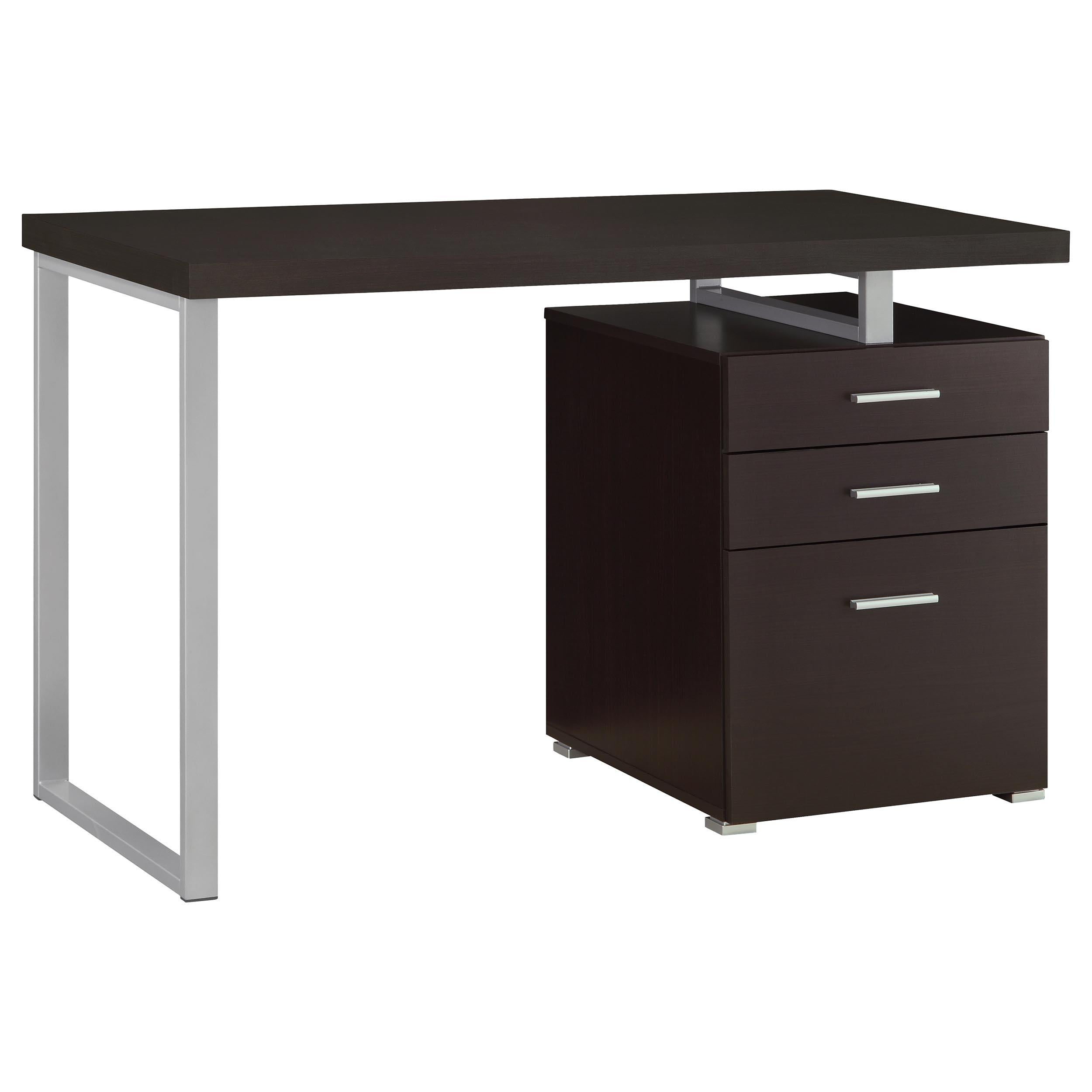 Coaster Furniture Brennan 800519 47-inch 3-Drawer Office Computer Desk - Cappuccino - Image 2