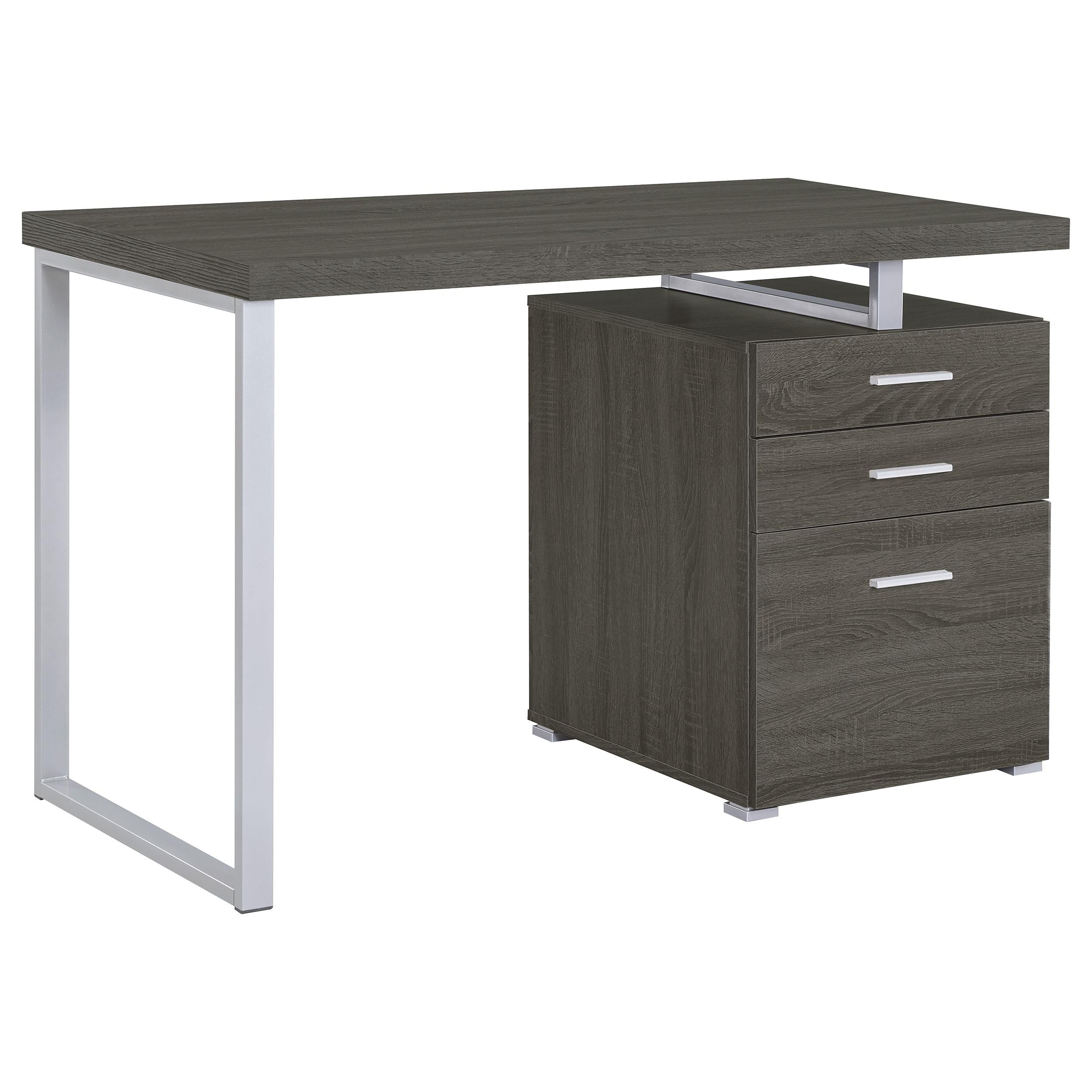 Coaster Furniture Brennan 800520 47-inch 3-Drawer Office Computer Desk – Weathered Grey