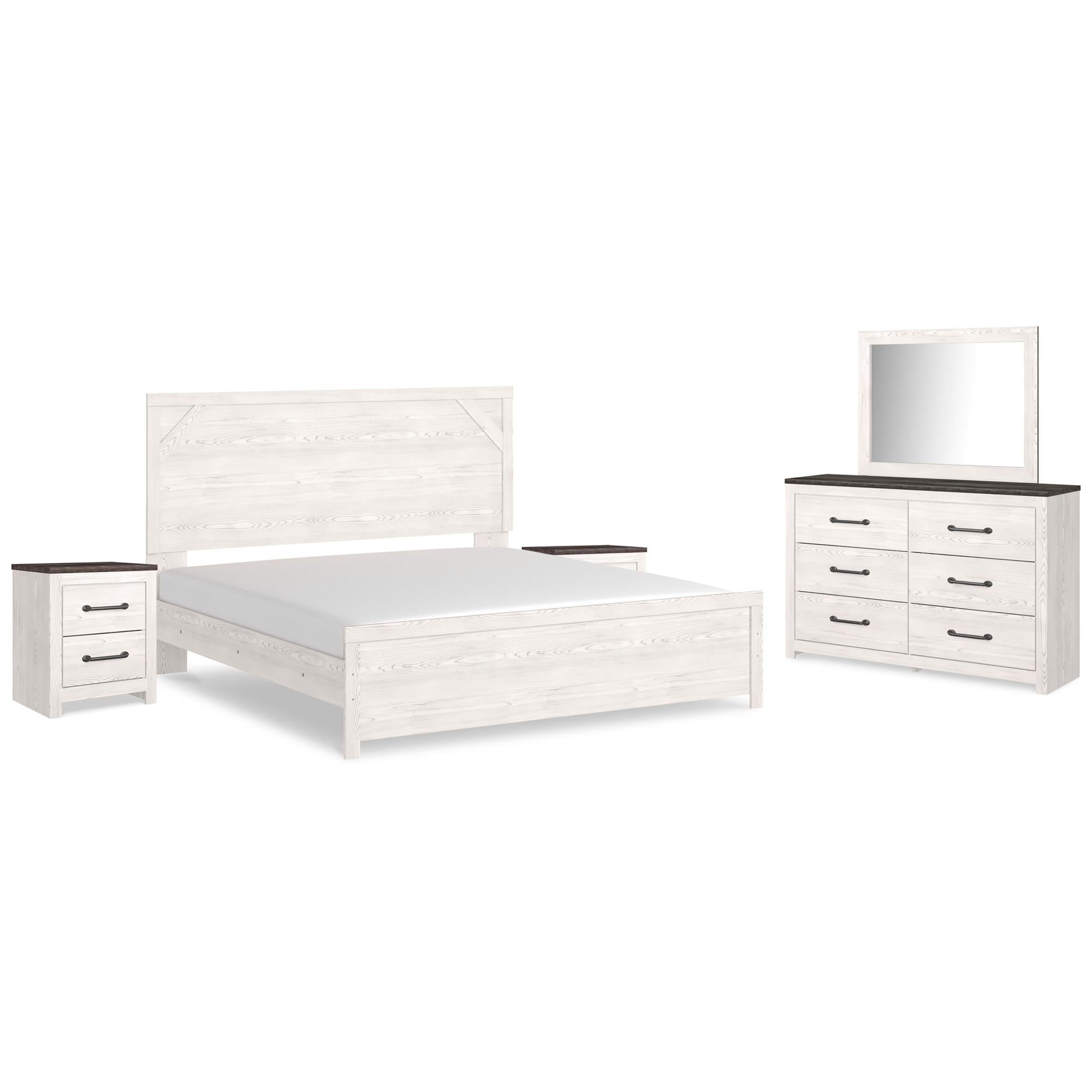 Signature Design by Ashley Gerridan B1190B19 7 pc King Panel Bedroom Set - Image 2