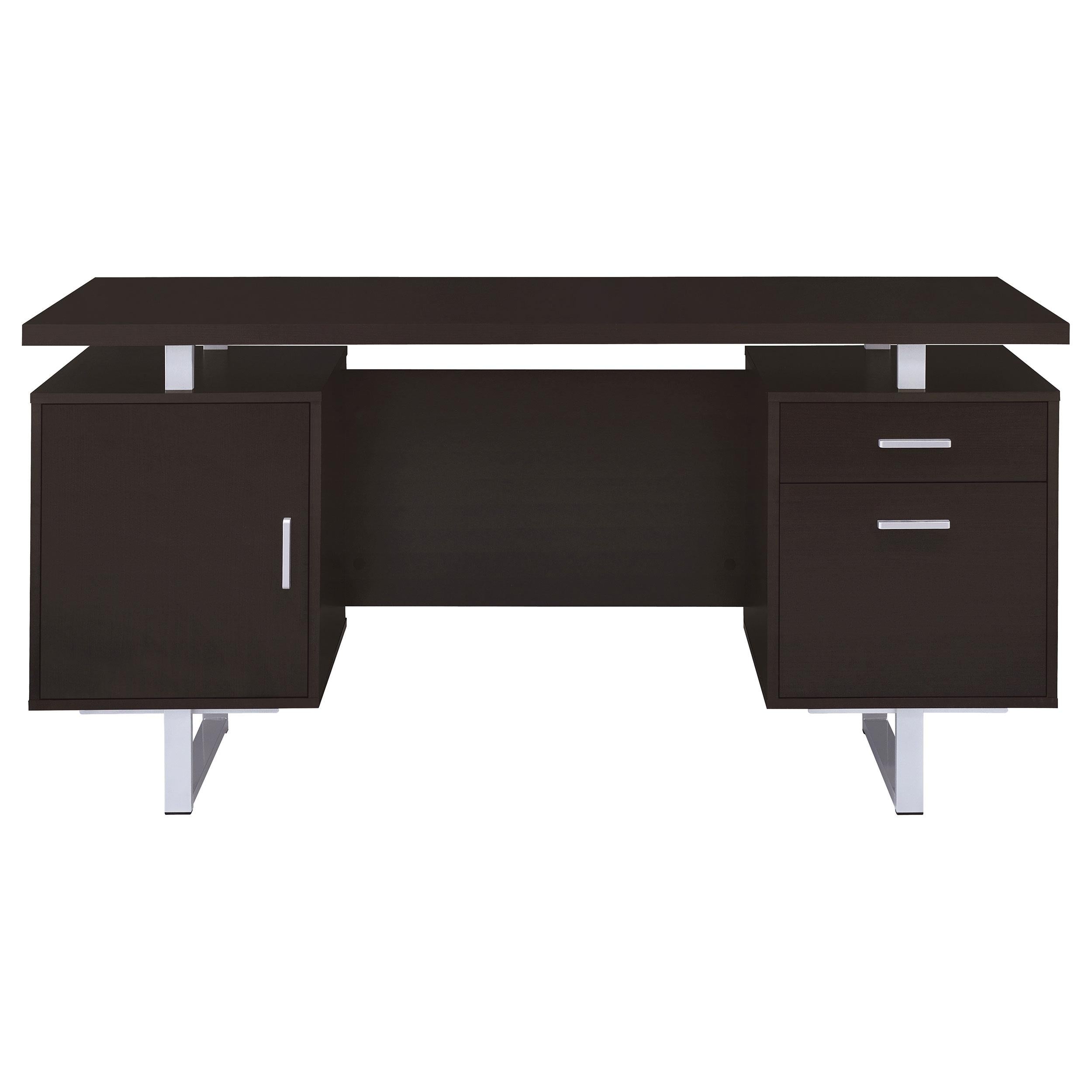 Coaster Furniture Lawtey 801521 60-inch 2-Drawer Office Computer Desk - Cappuccino - Image 3