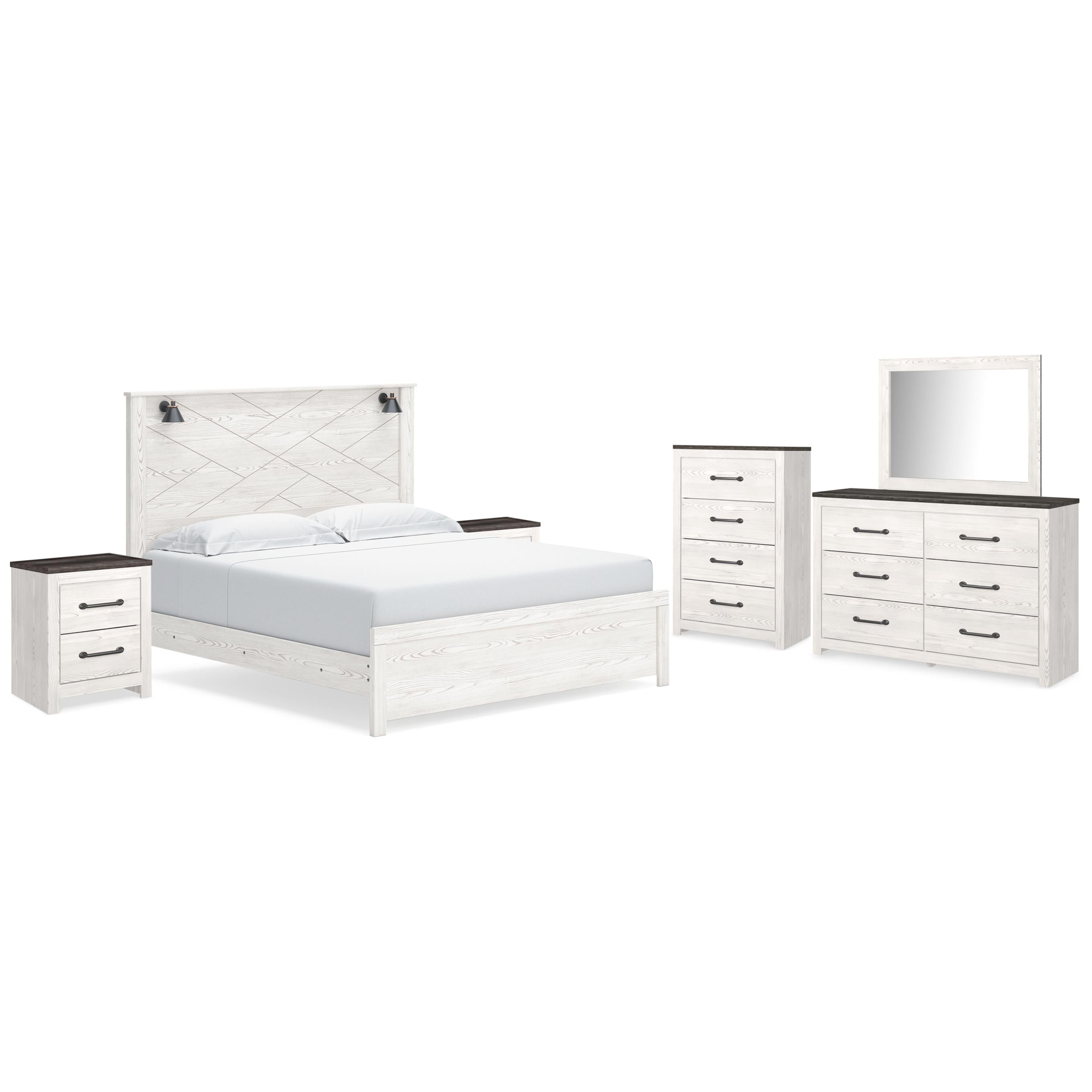 Signature Design by Ashley Gerridan B1190B28 8 pc King Panel Bedroom Set - Image 1