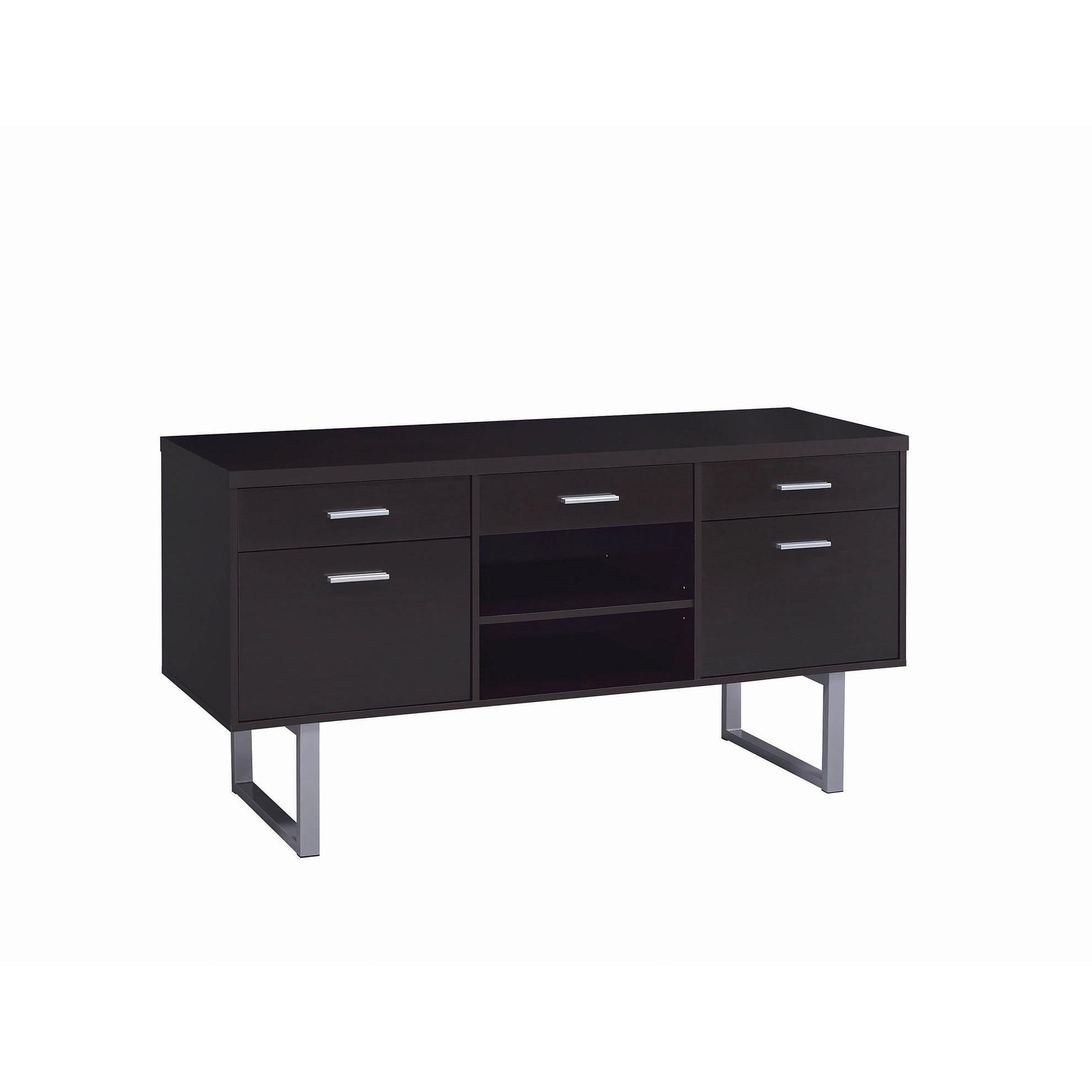 Coaster Furniture Lawtey 801522 5-Drawer Home Office Storage Credenza - Cappuccino - Image 2