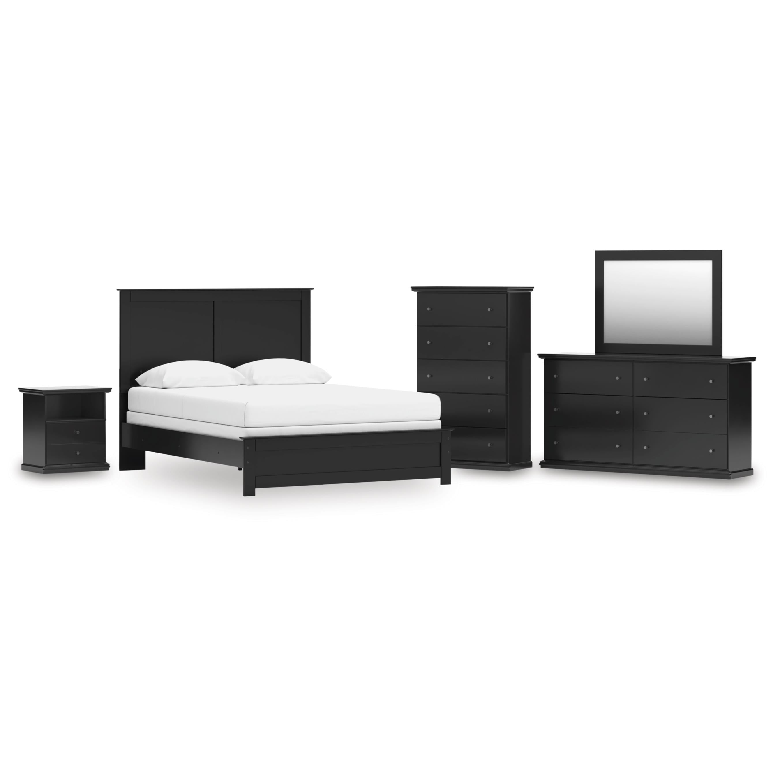 Signature Design by Ashley Maribel B138B75 7 pc Queen Panel Bedroom Set - Image 1