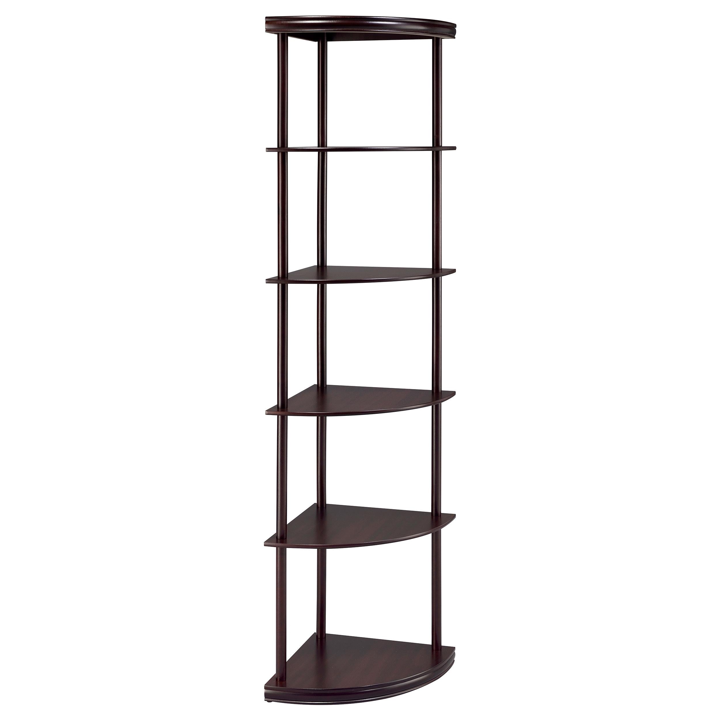 Coaster Furniture Bonwick 800279 72-inch 5-shelf Corner Bookshelf – Cappuccino