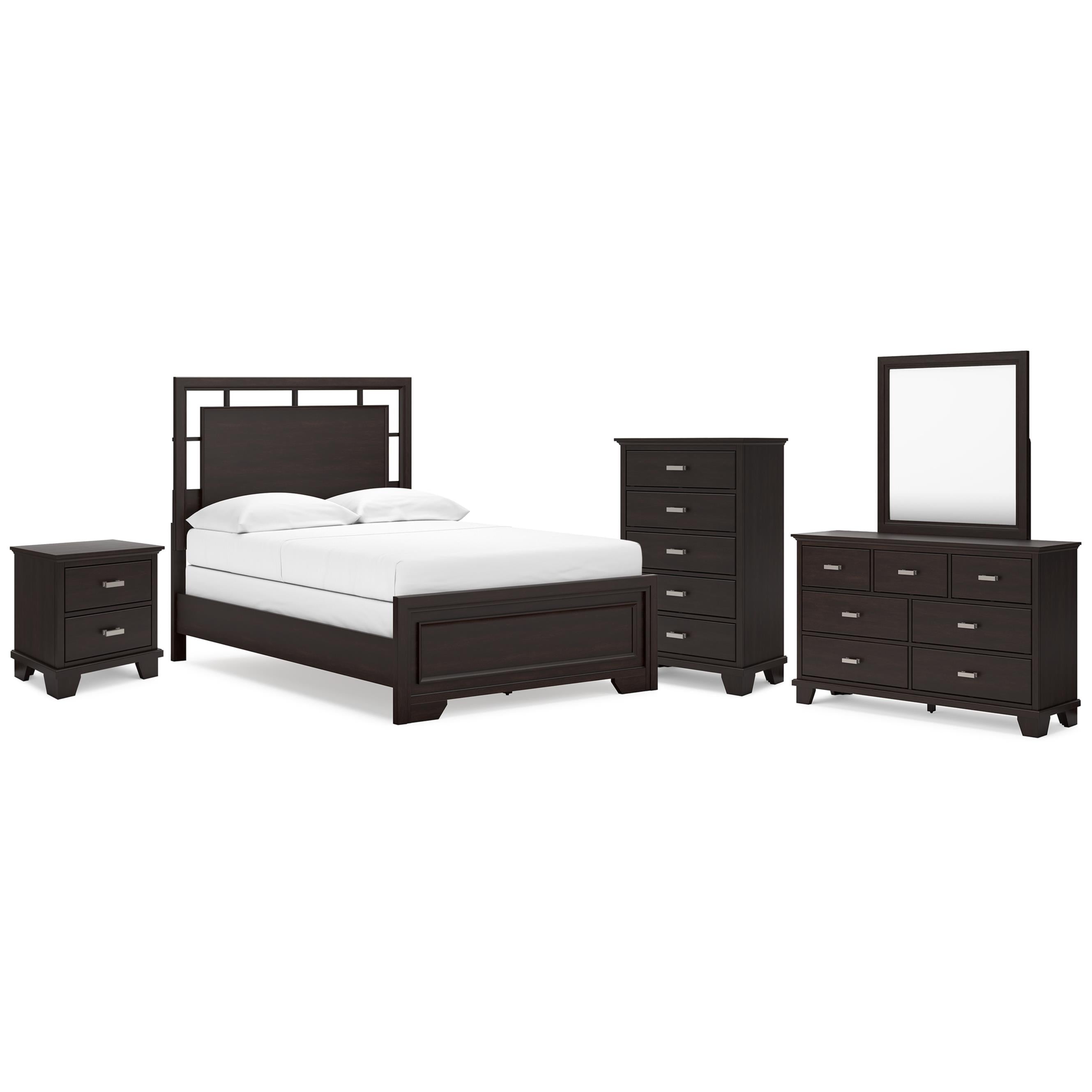 Signature Design by Ashley Covetown B441B13 6 pc Full Panel Bedroom Set - Image 1